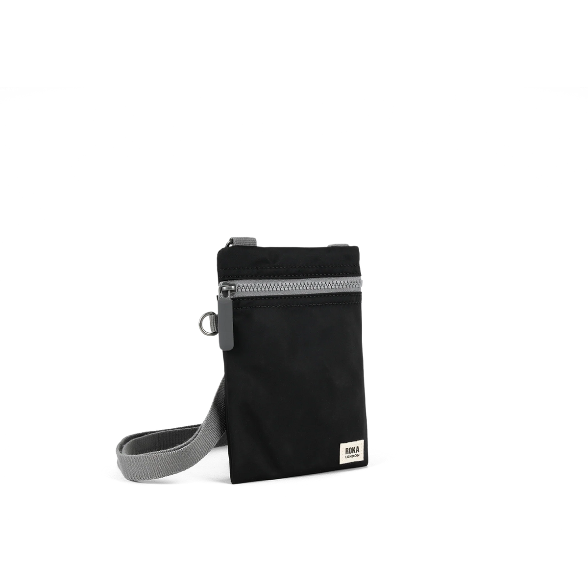 ROKA London - Chelsea XS slingväska med ficka #Färg_Black