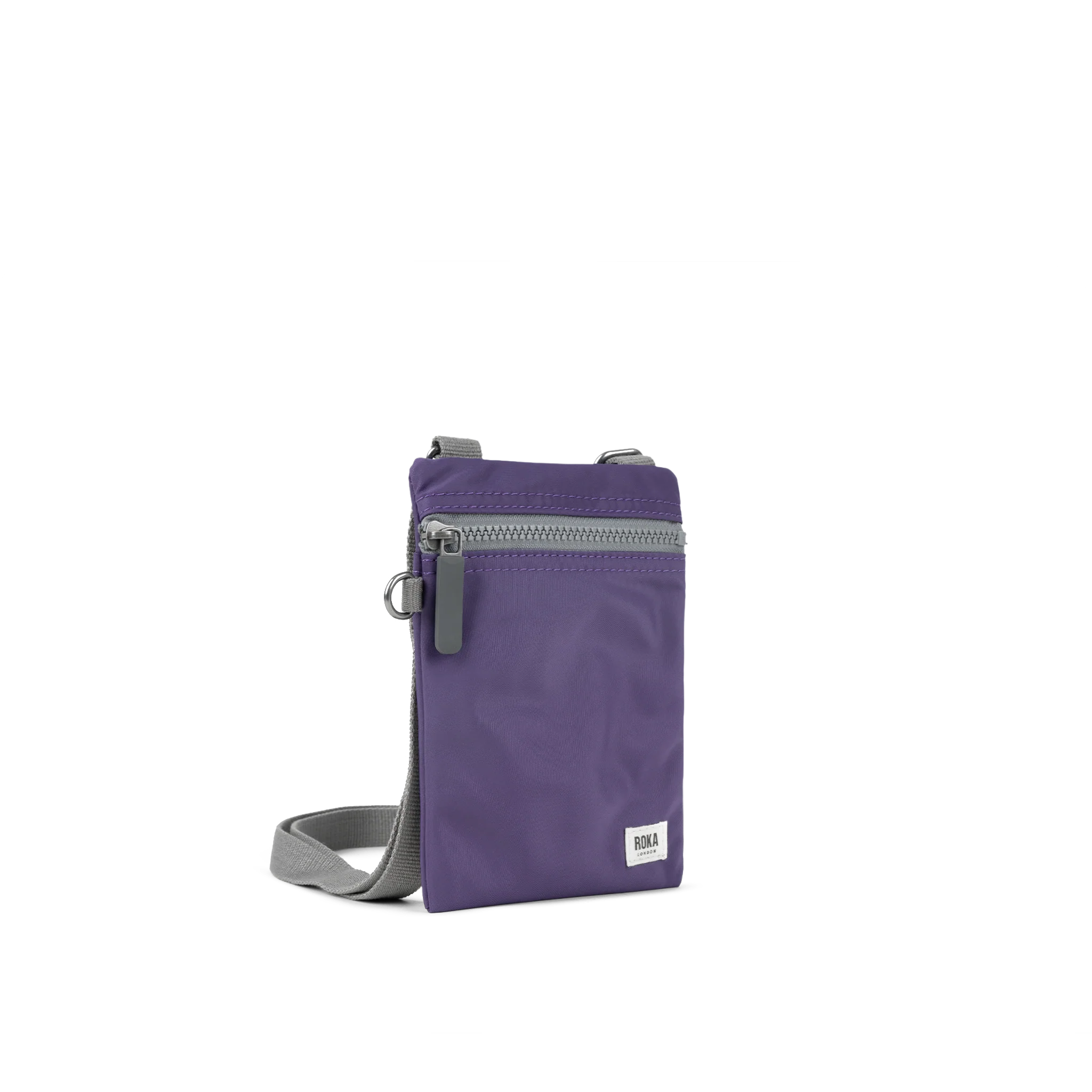 ROKA London - Chelsea XS slingväska med ficka #Färg_Mulberry