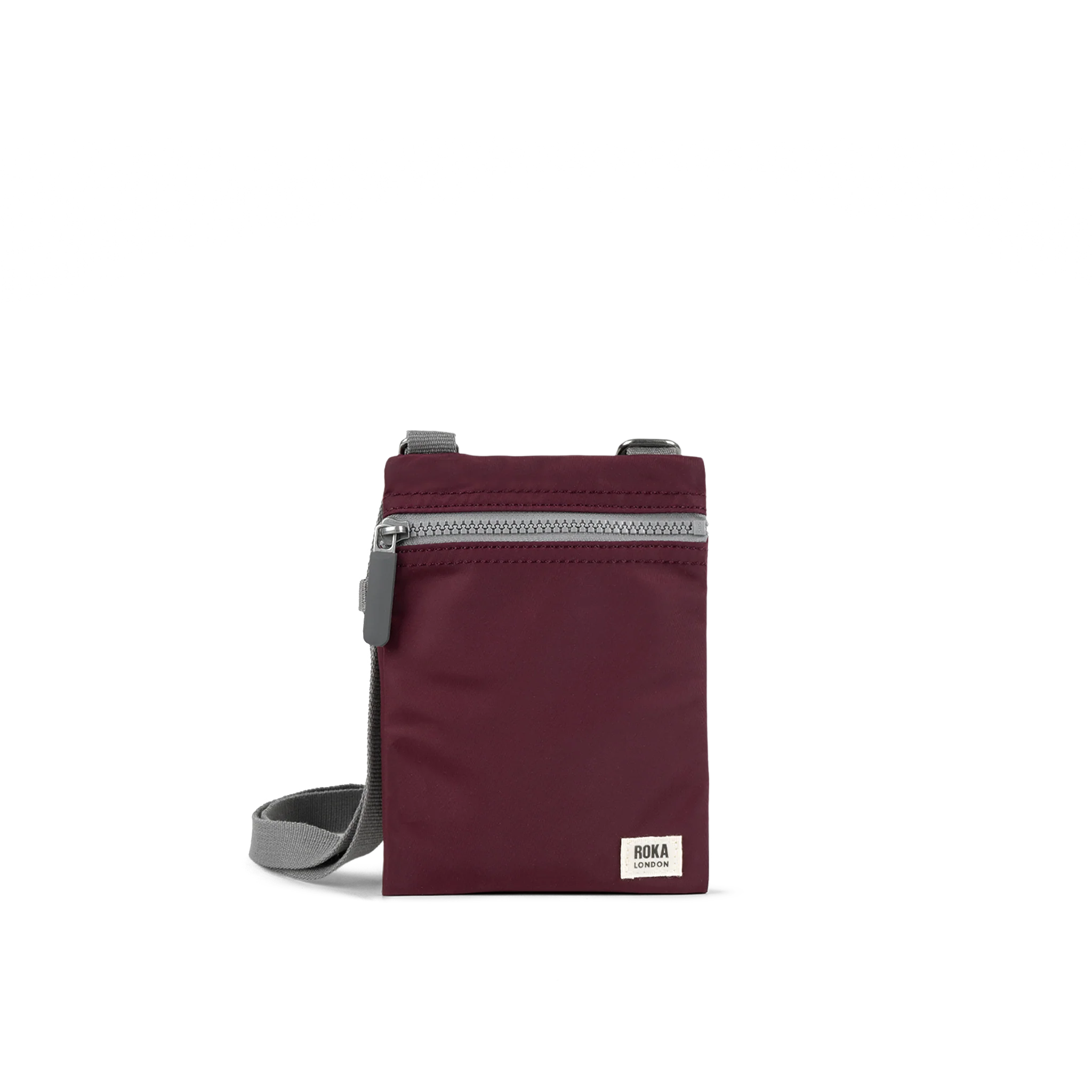 ROKA London - Chelsea XS slingväska med ficka #Färg_Plum