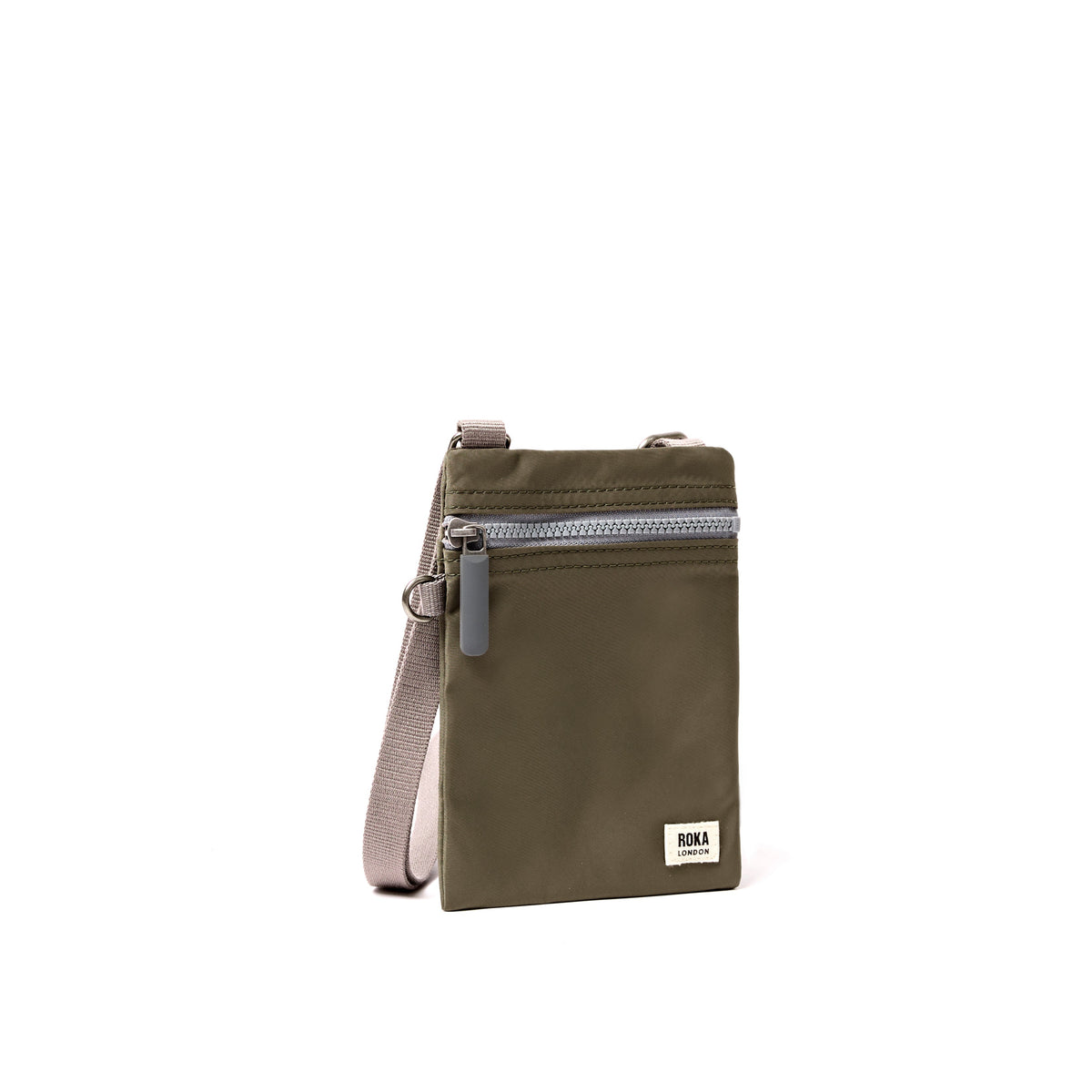 ROKA London - Chelsea XS slingväska med ficka #Färg_Army
