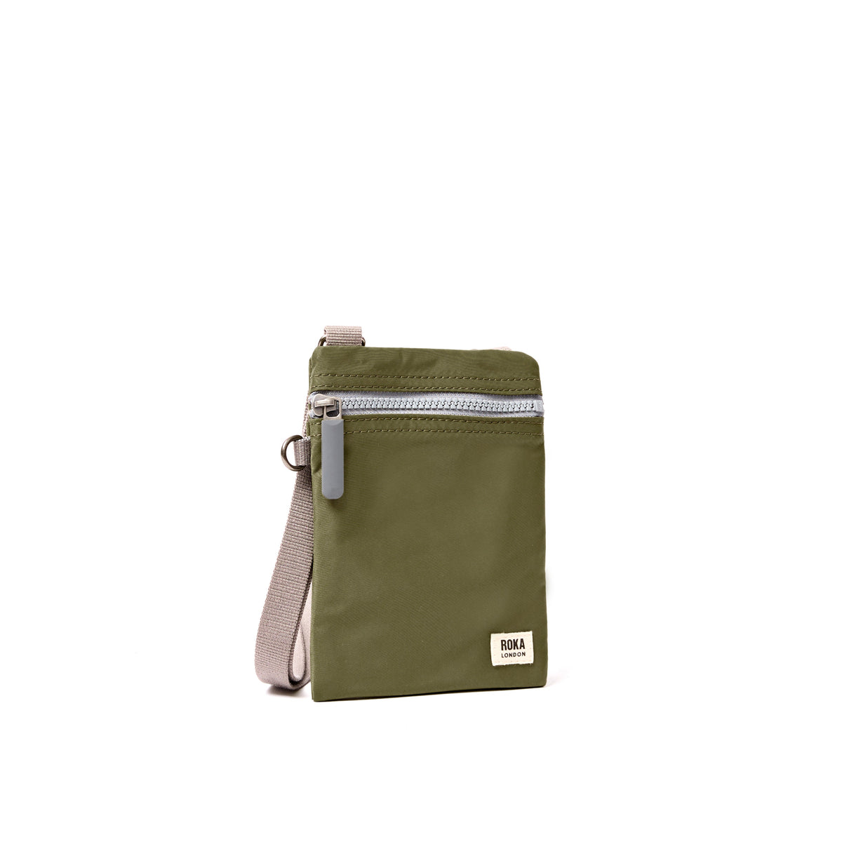 ROKA London - Chelsea XS slingväska med ficka #Färg_Chive
