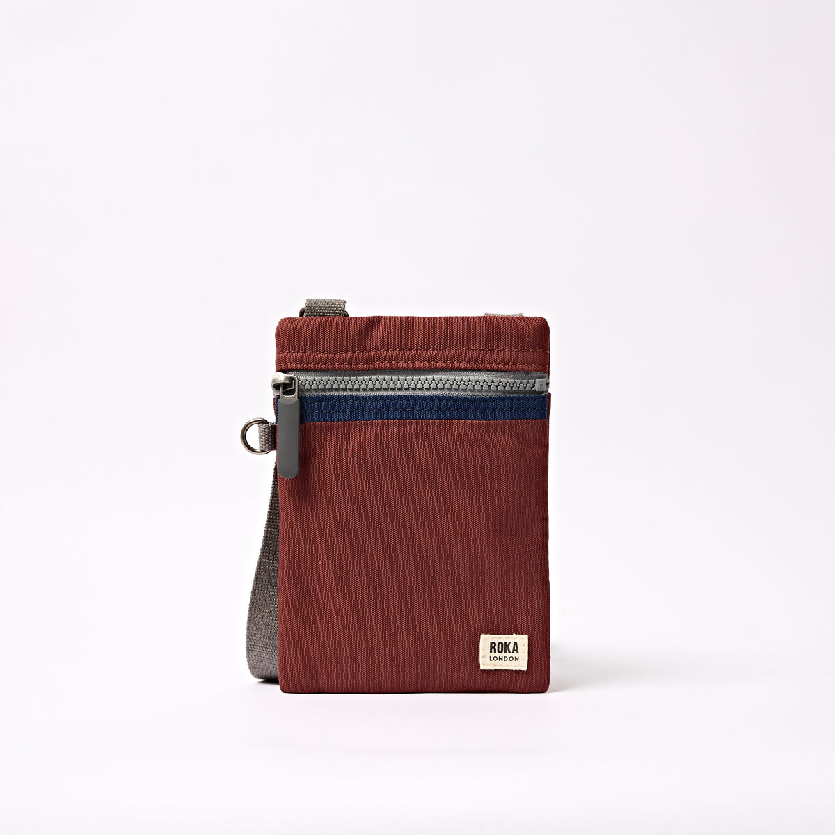 ROKA London - Chelsea XS slingväska med ficka #Färg_Henna_Stripe