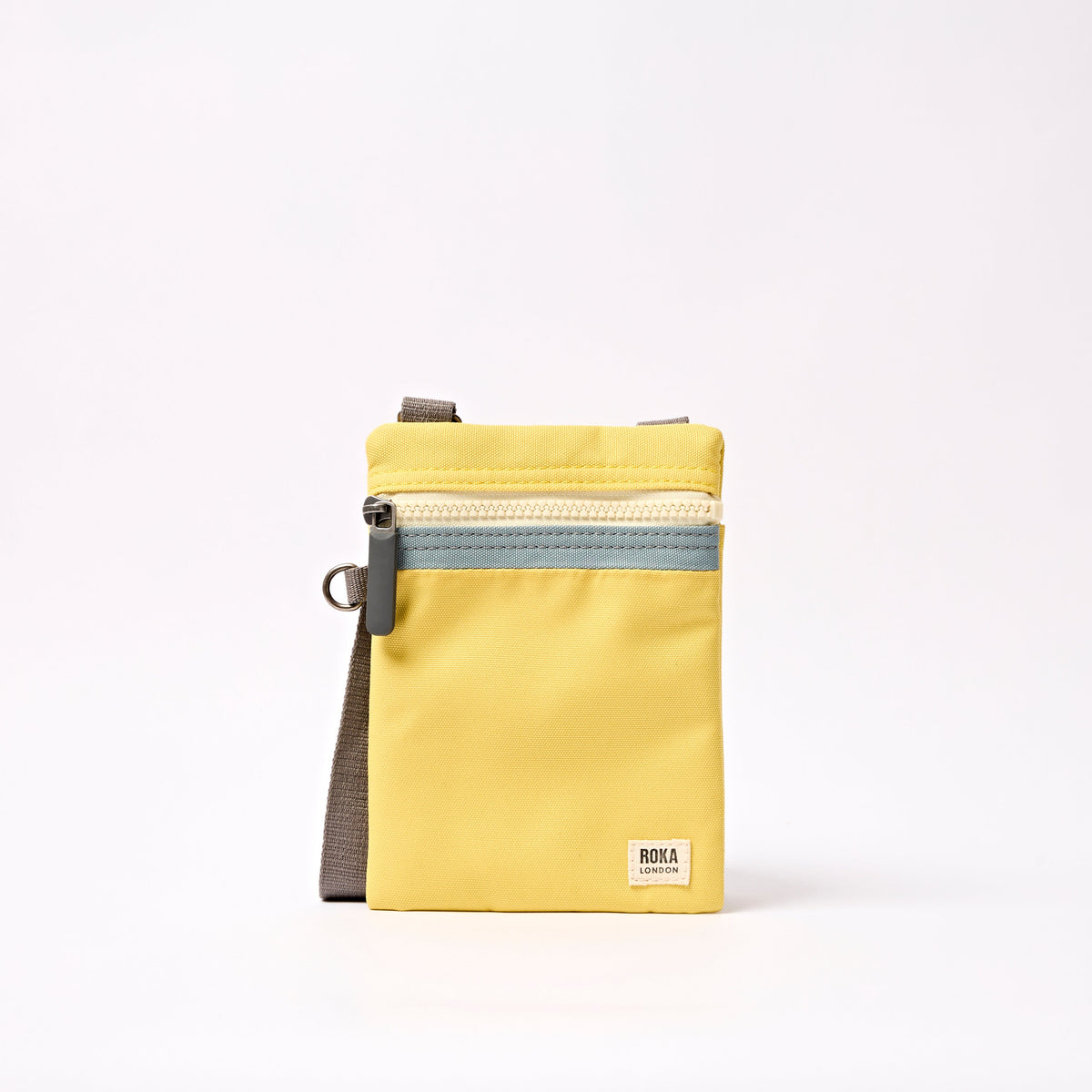 ROKA London - Chelsea XS slingväska med ficka #Färg_Lemonade_Stripe