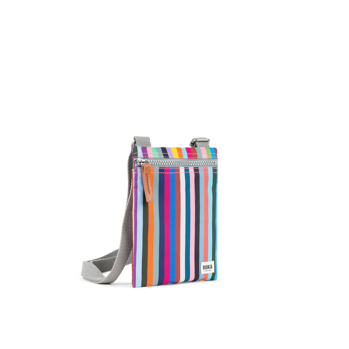 ROKA London - Chelsea XS slingväska med ficka #Färg_Multi_Stripe