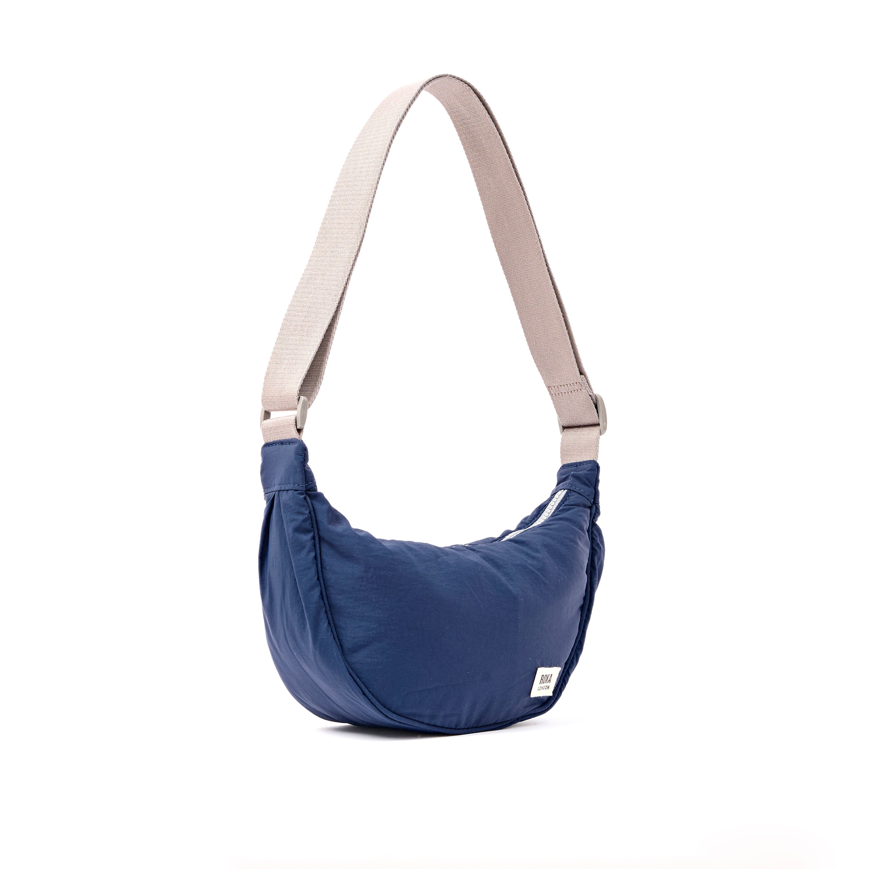 ROKA London - Farringdon S halvmåneväska #Färg_Deep_Cobalt
