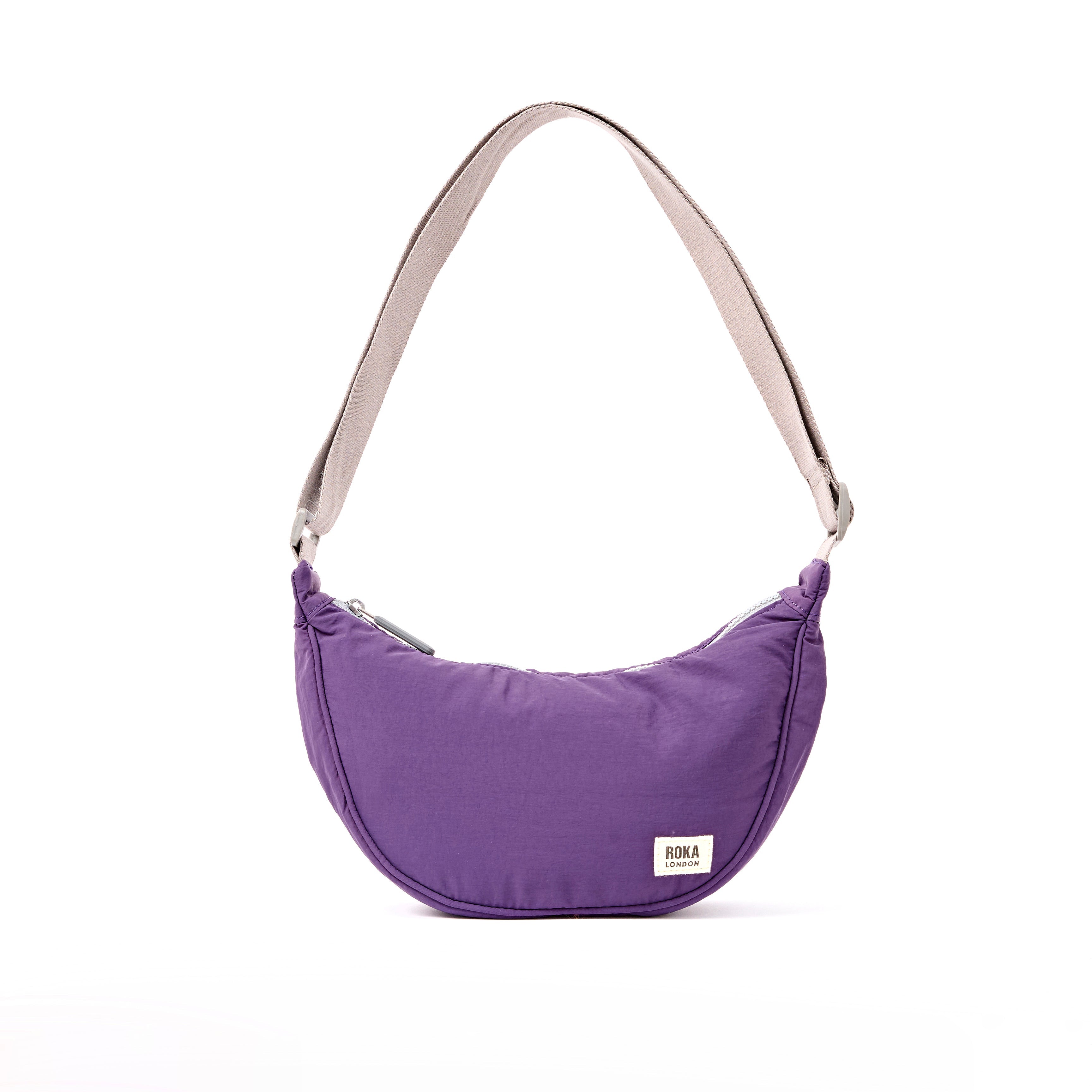 ROKA London - Farringdon S halvmåneväska #Färg_Gothic_Grape
