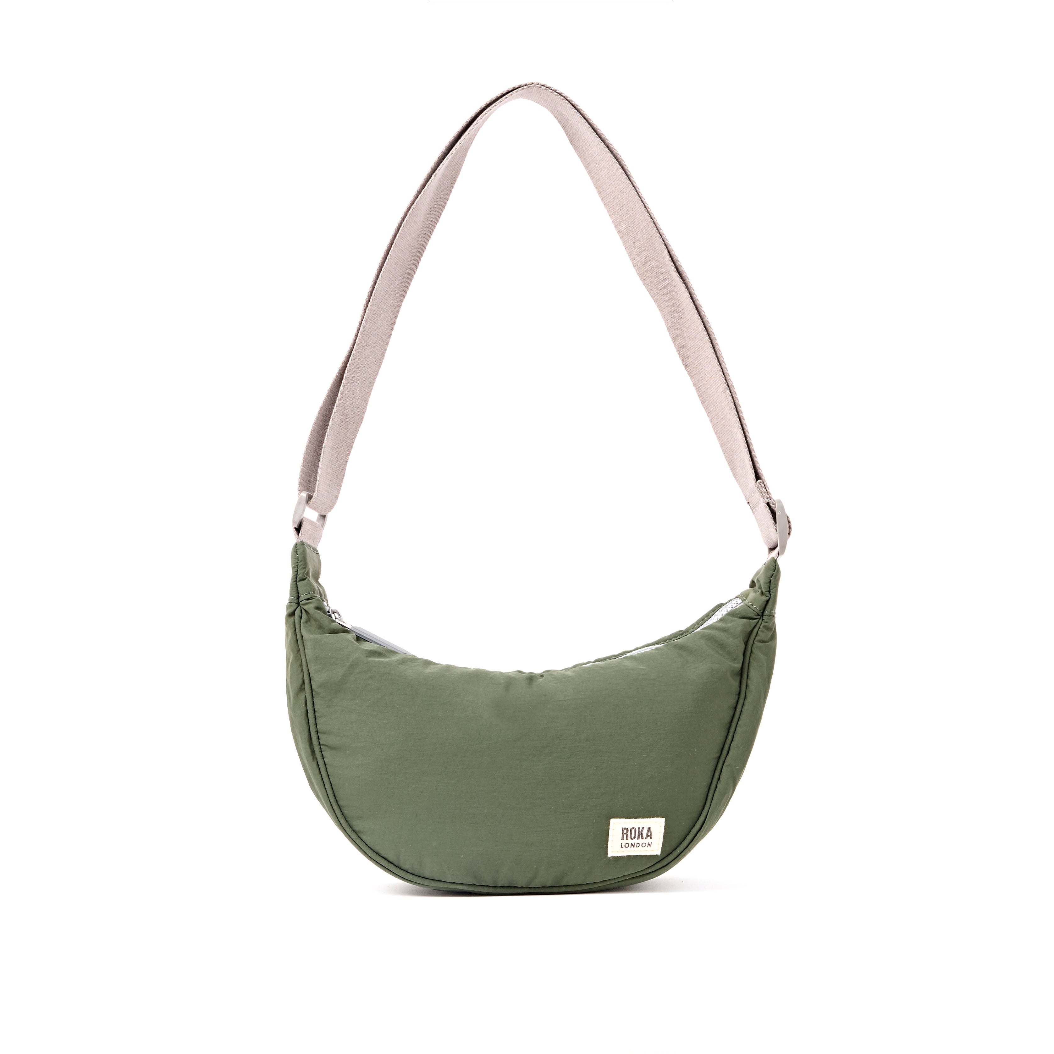 ROKA London - Farringdon S halvmåneväska #Färg_Olive