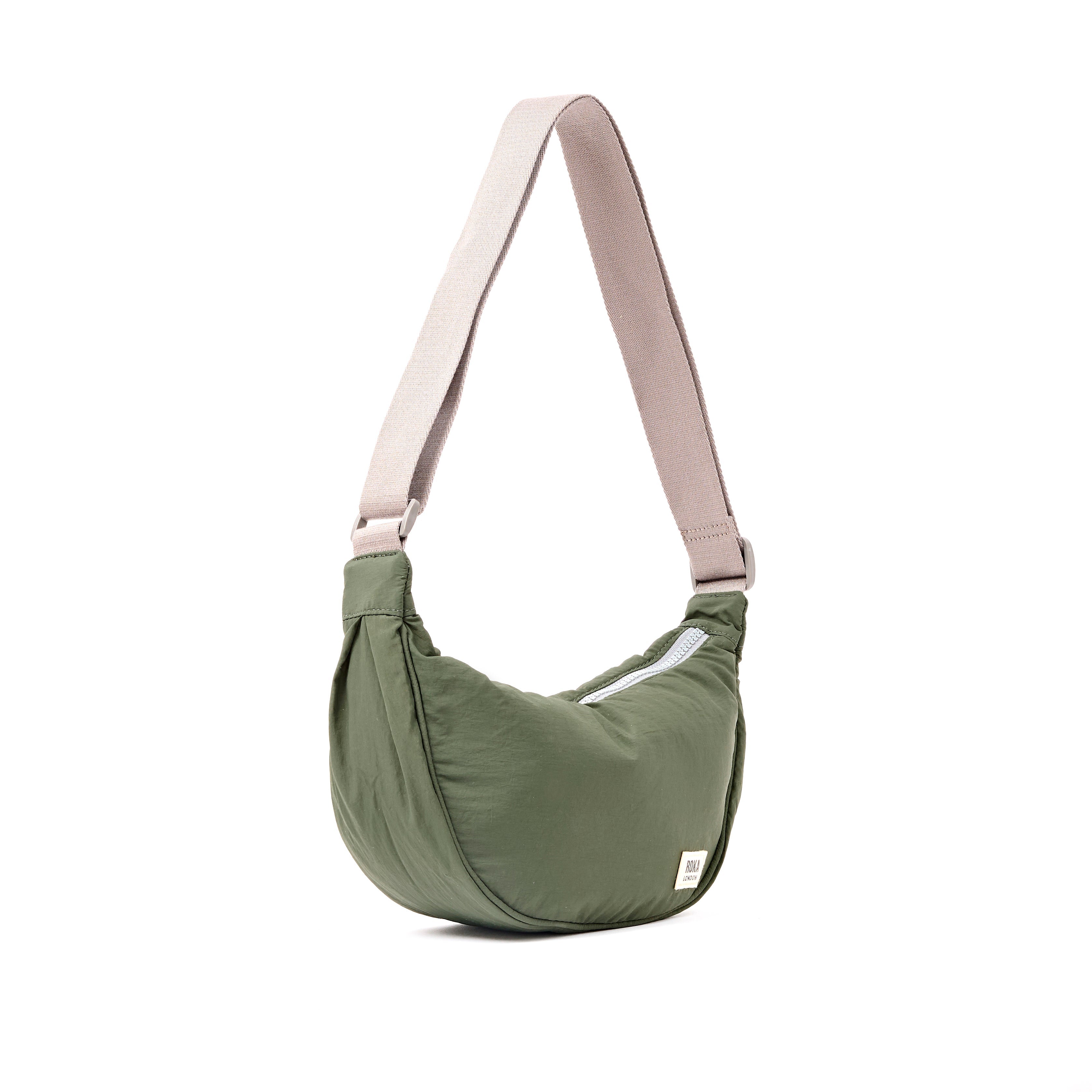 ROKA London - Farringdon S halvmåneväska #Färg_Olive