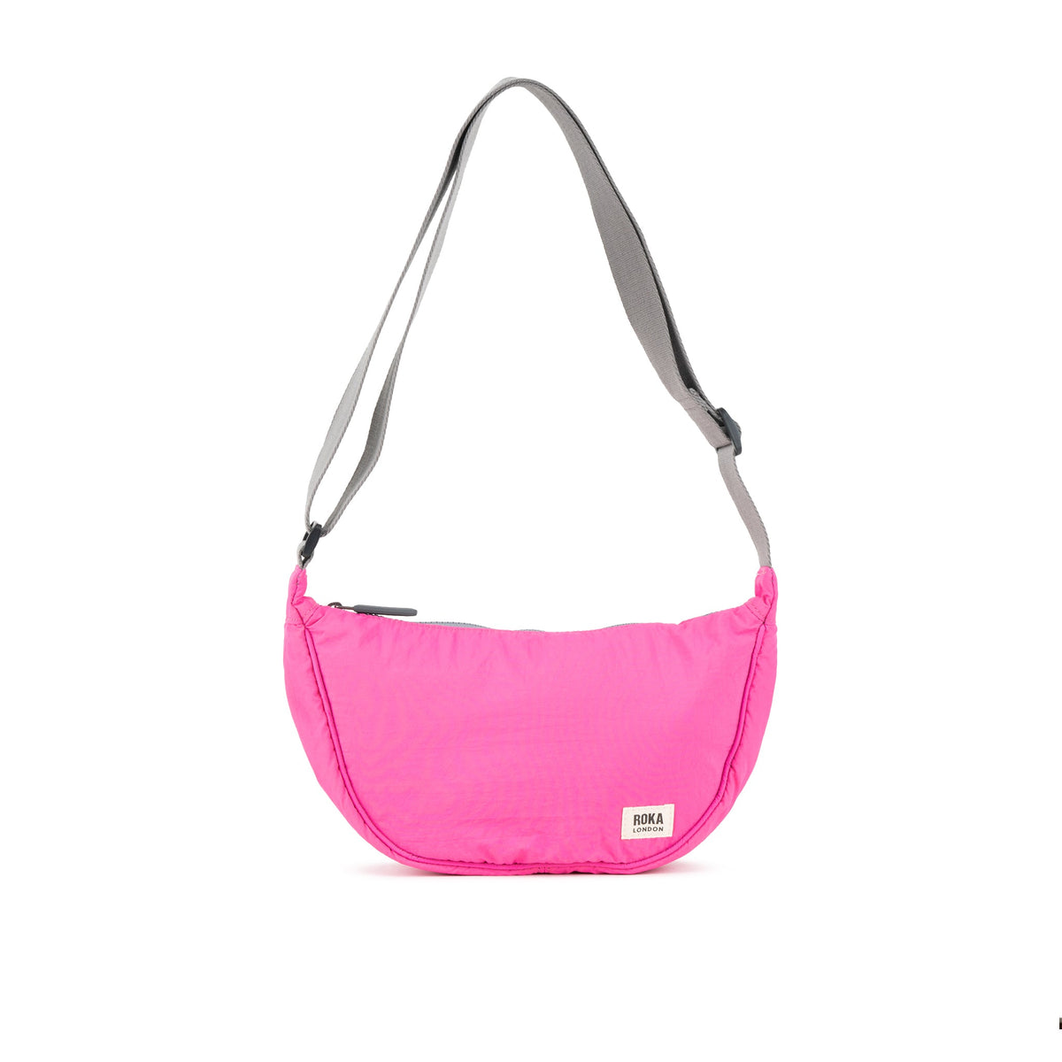 ROKA London - Farringdon S halvmåneväska #Färg_Hot_Pink