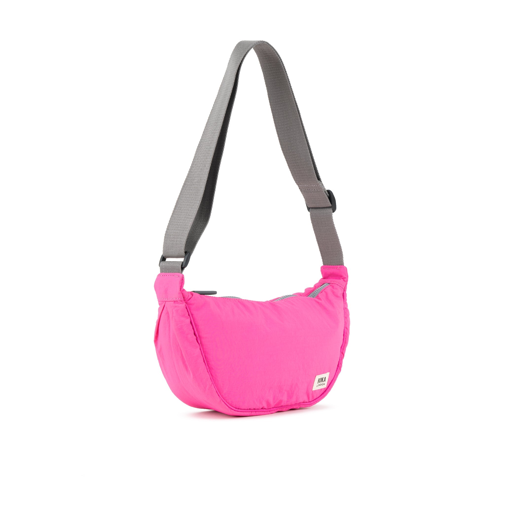 ROKA London - Farringdon S halvmåneväska #Färg_Hot_Pink