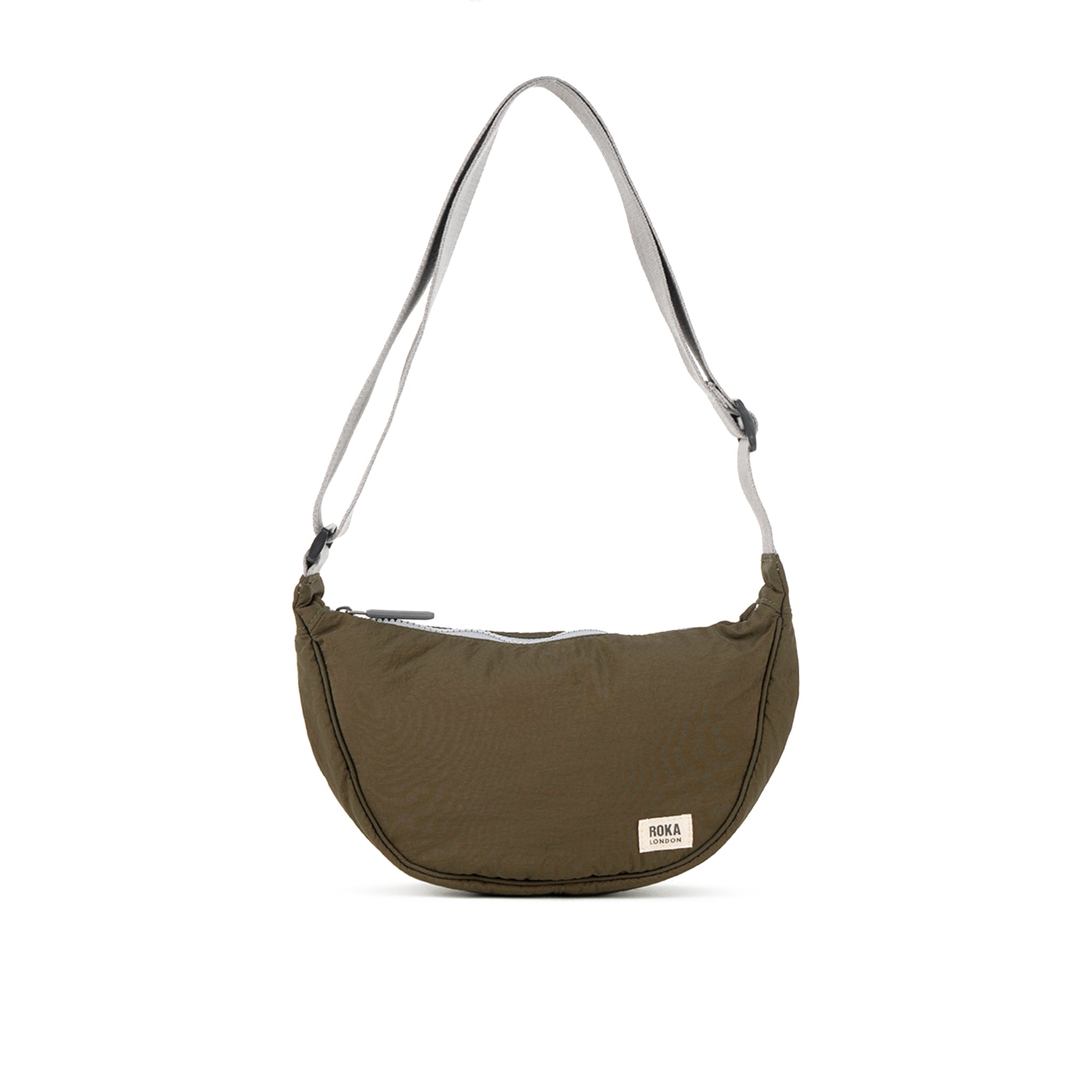 ROKA London - Farringdon S halvmåneväska #Färg_Moss