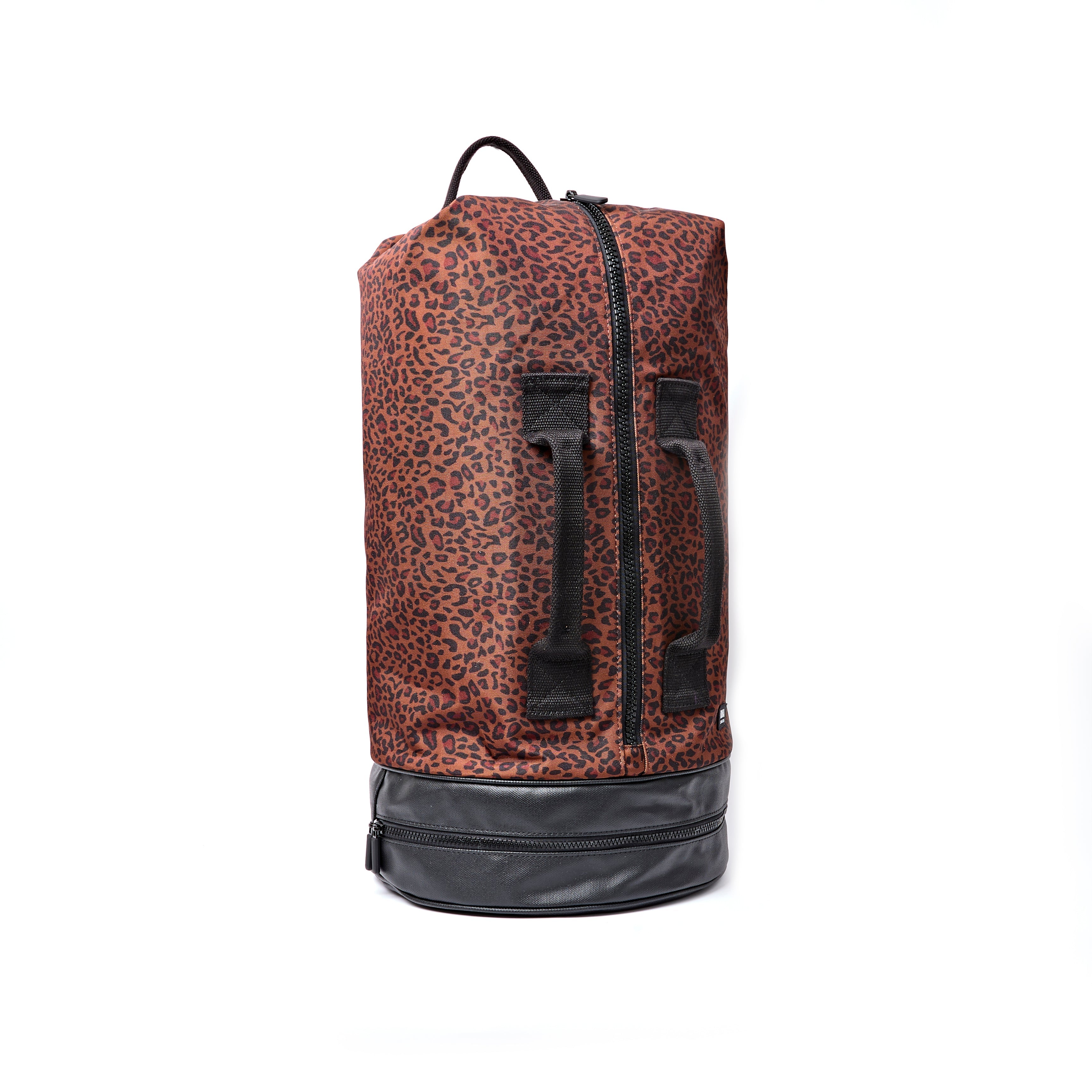 ROKA London - Heathrow L duffelväska-ryggsäck #Färg_Corn_Mini_Leopard