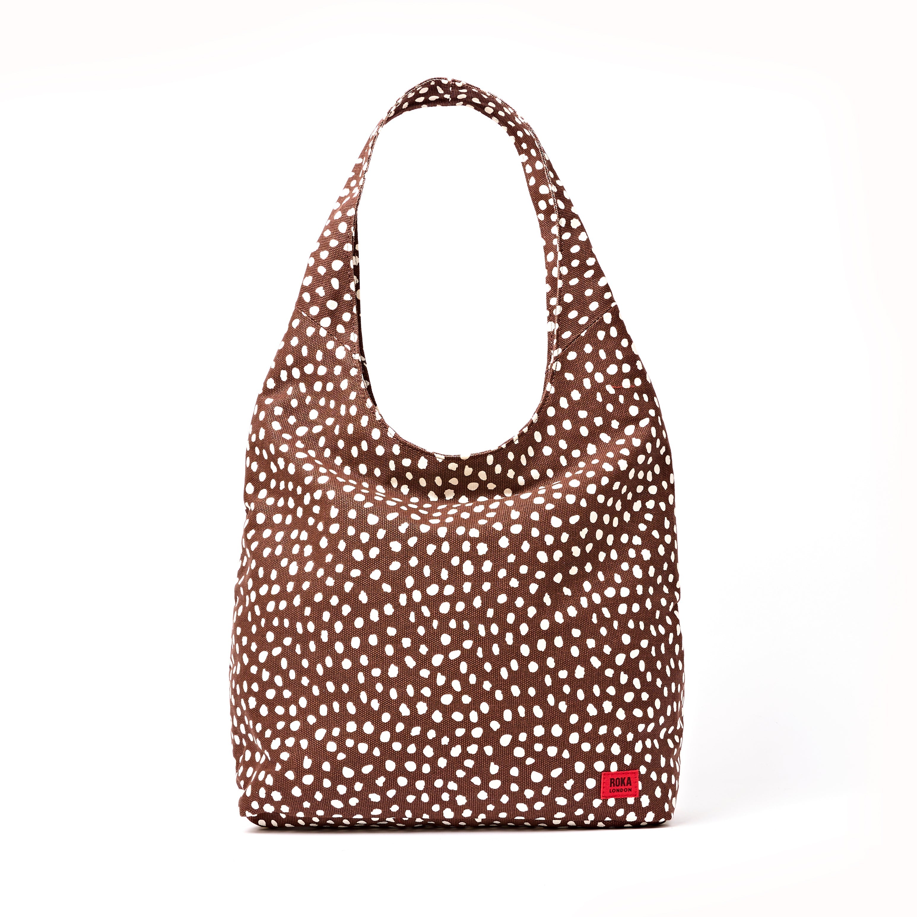 ROKA London - Hoxton L axelväska #Färg_Brown_Spot