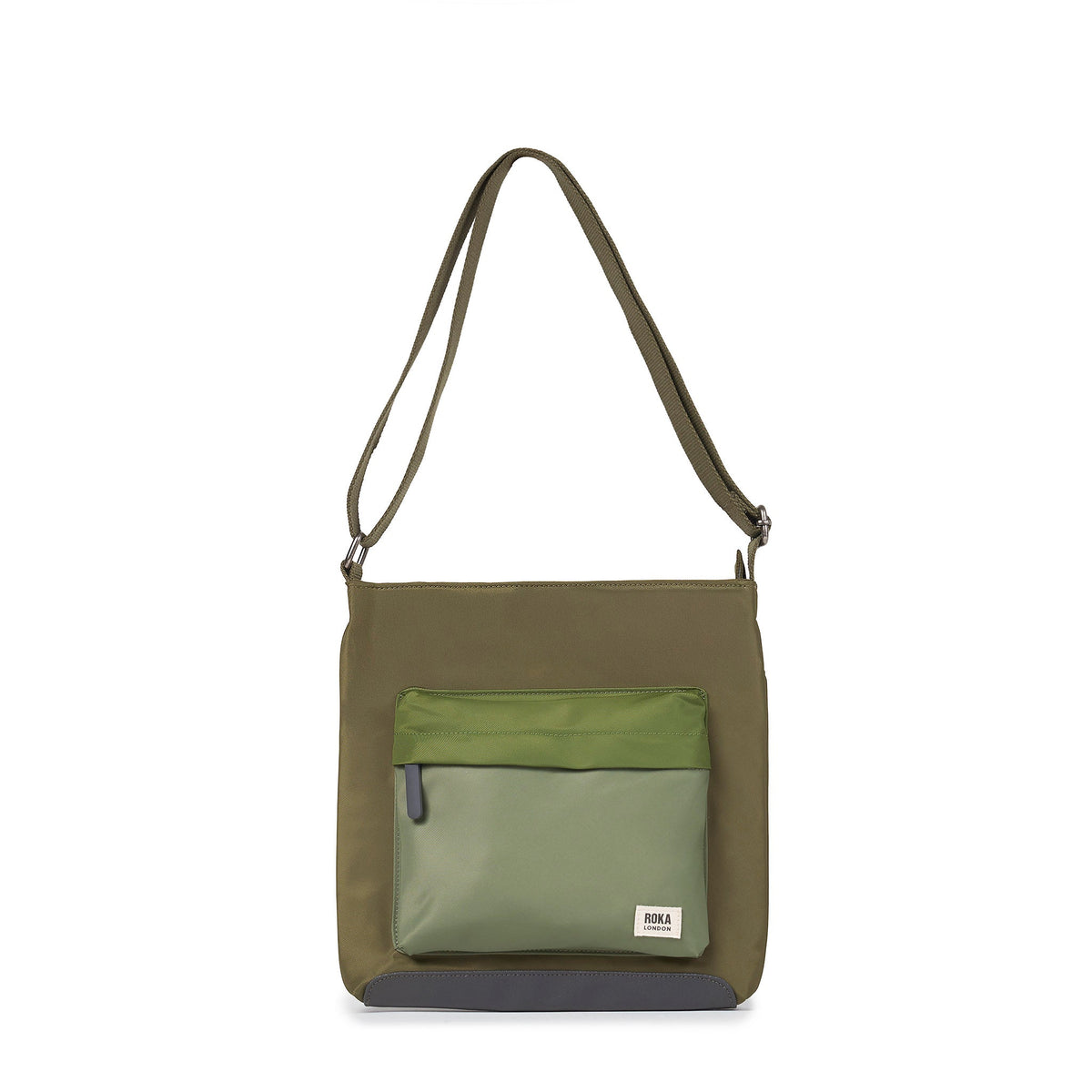 ROKA London - Kennington M crossbody-väska #Färg_Military_Tonal