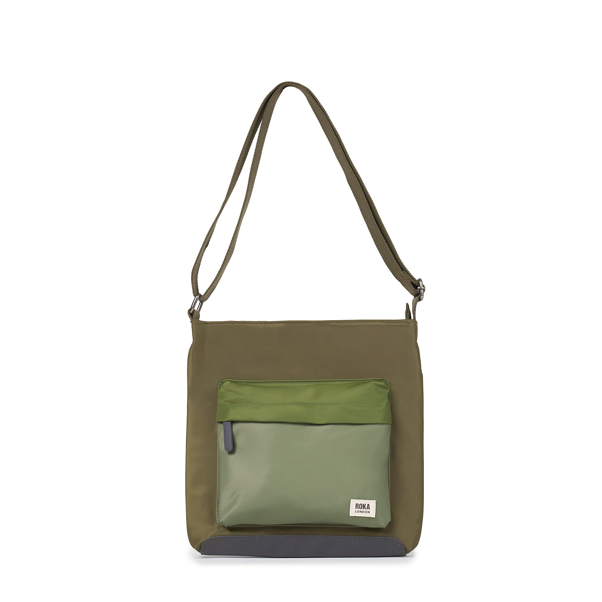 ROKA London - Kennington M crossbody-väska #Färg_Military_Tonal