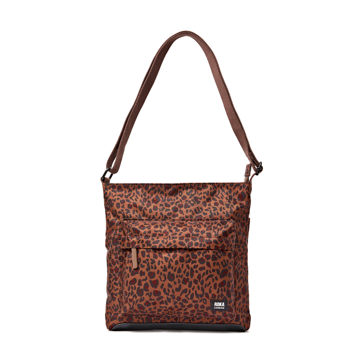 ROKA London - Kennington M crossbody-väska #Färg_Mini_Leopard