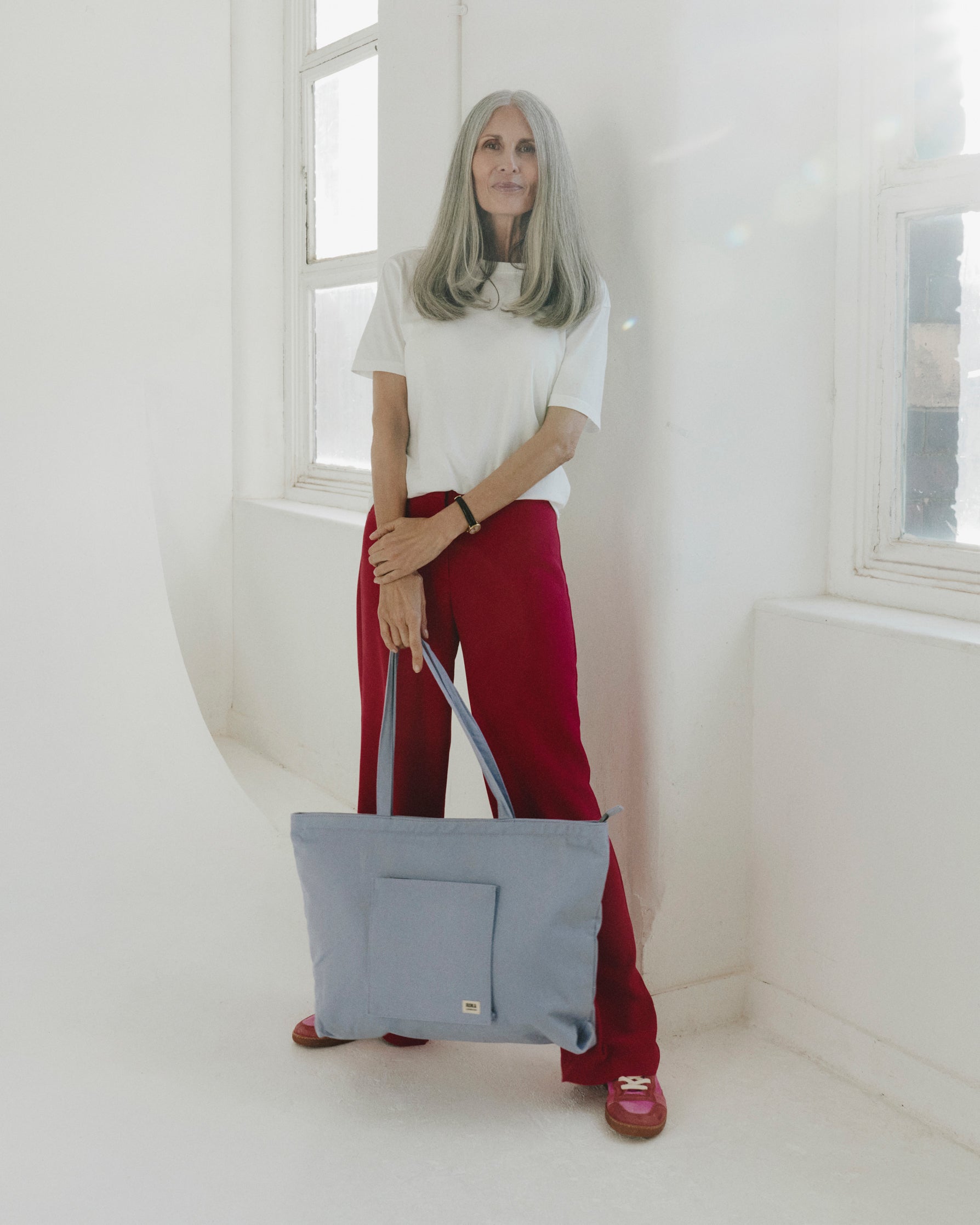 ROKA London - Portobello L toteväska #Färg_Periwinkle