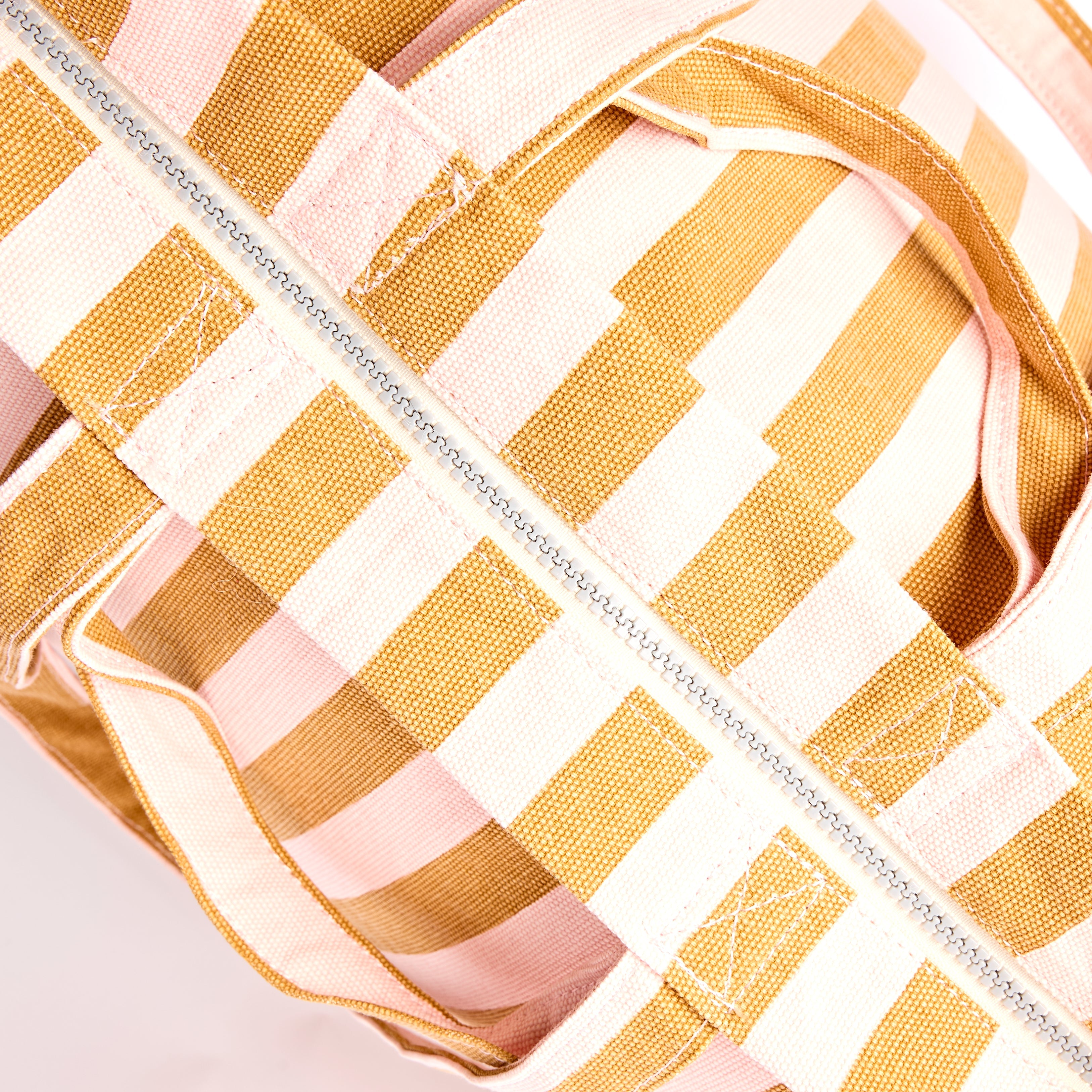 ROKA London - Marylebone L toteväska #Färg_Rose_Gold_Stripe