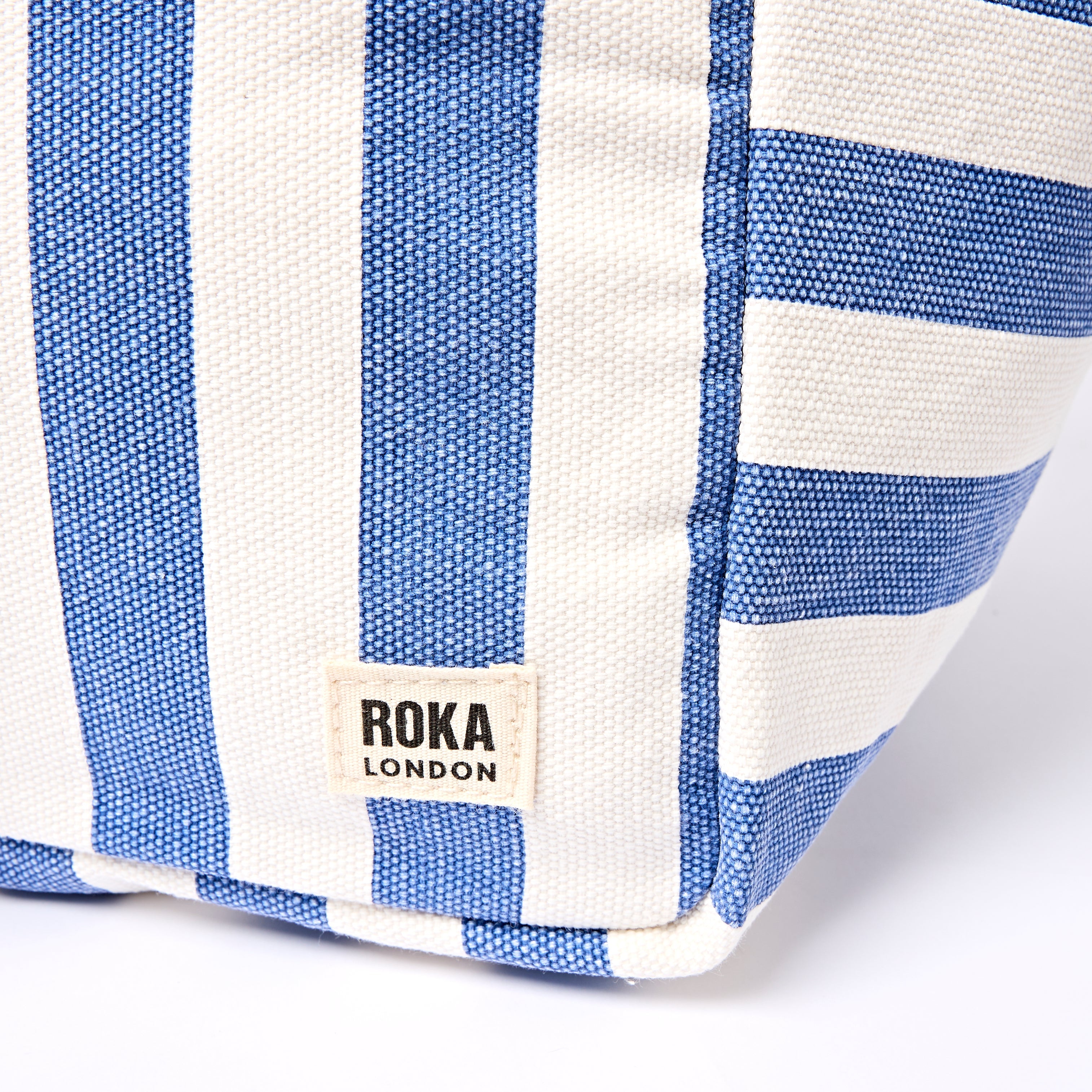 ROKA London - Marylebone L toteväska #Färg_Denim_Stripe