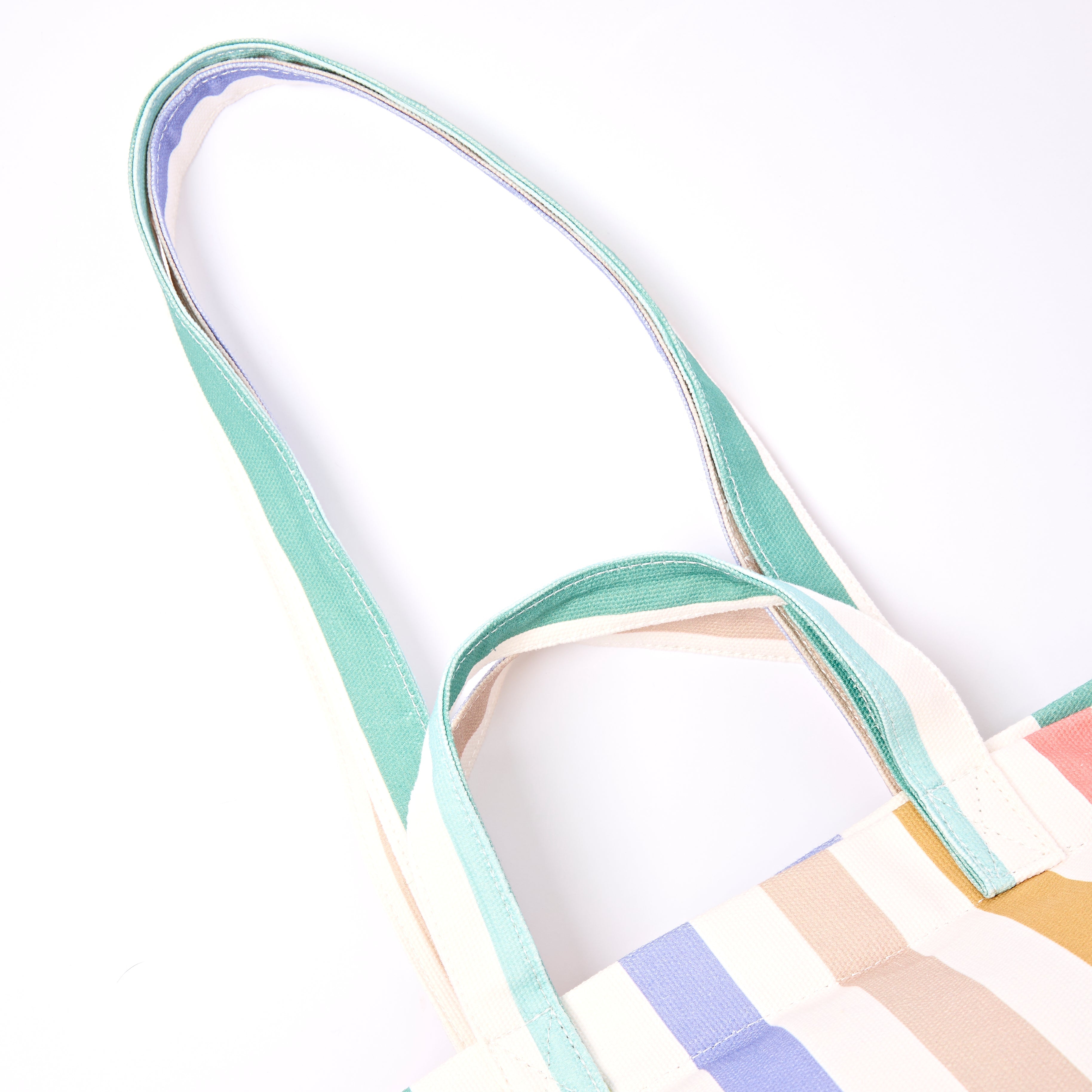 ROKA London - Marylebone L toteväska #Färg_Pastel_Multi_Stripe