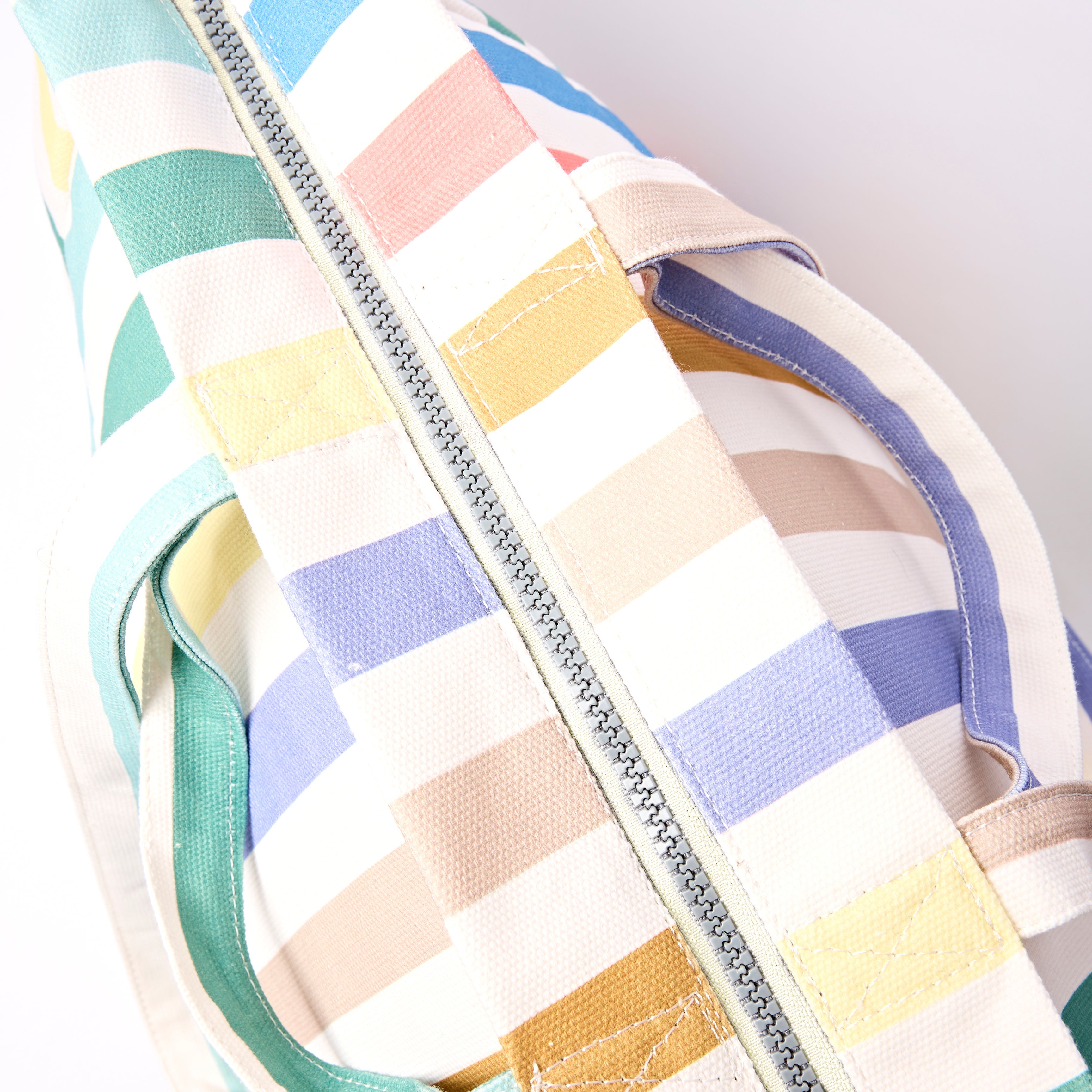 ROKA London - Marylebone L toteväska #Färg_Pastel_Multi_Stripe