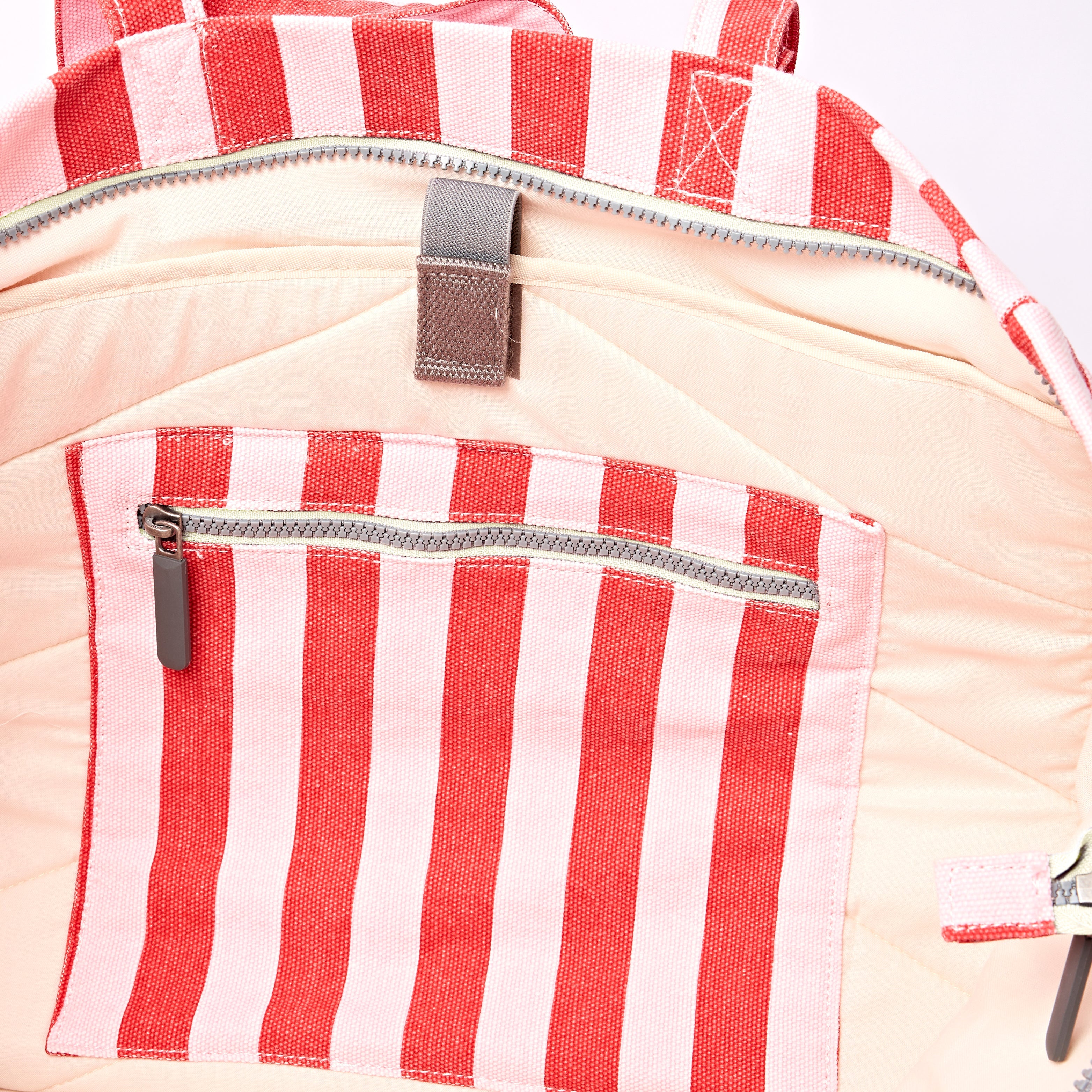 ROKA London - Marylebone L toteväska #Färg_Strawberry_Stripe