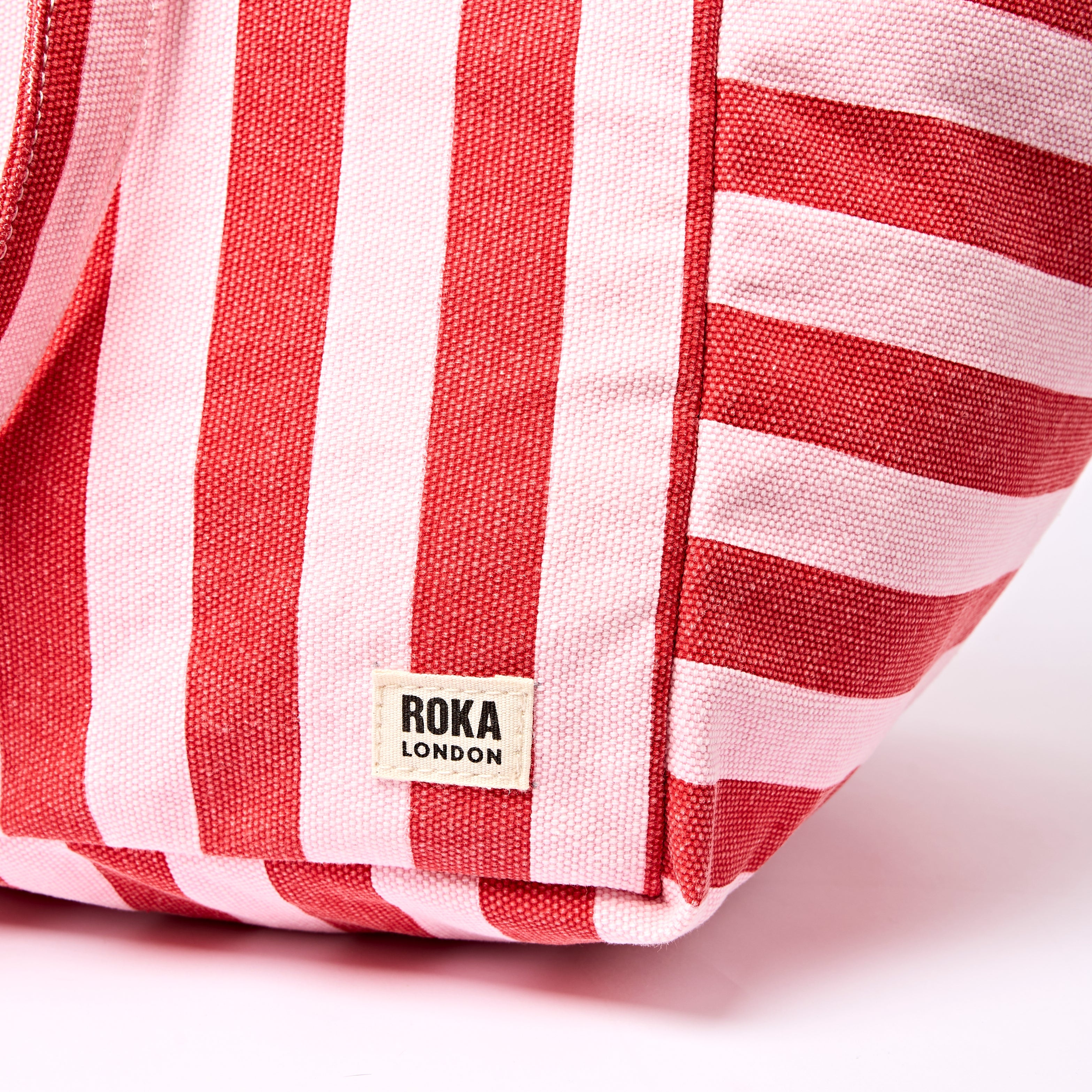 ROKA London - Marylebone L toteväska #Färg_Strawberry_Stripe