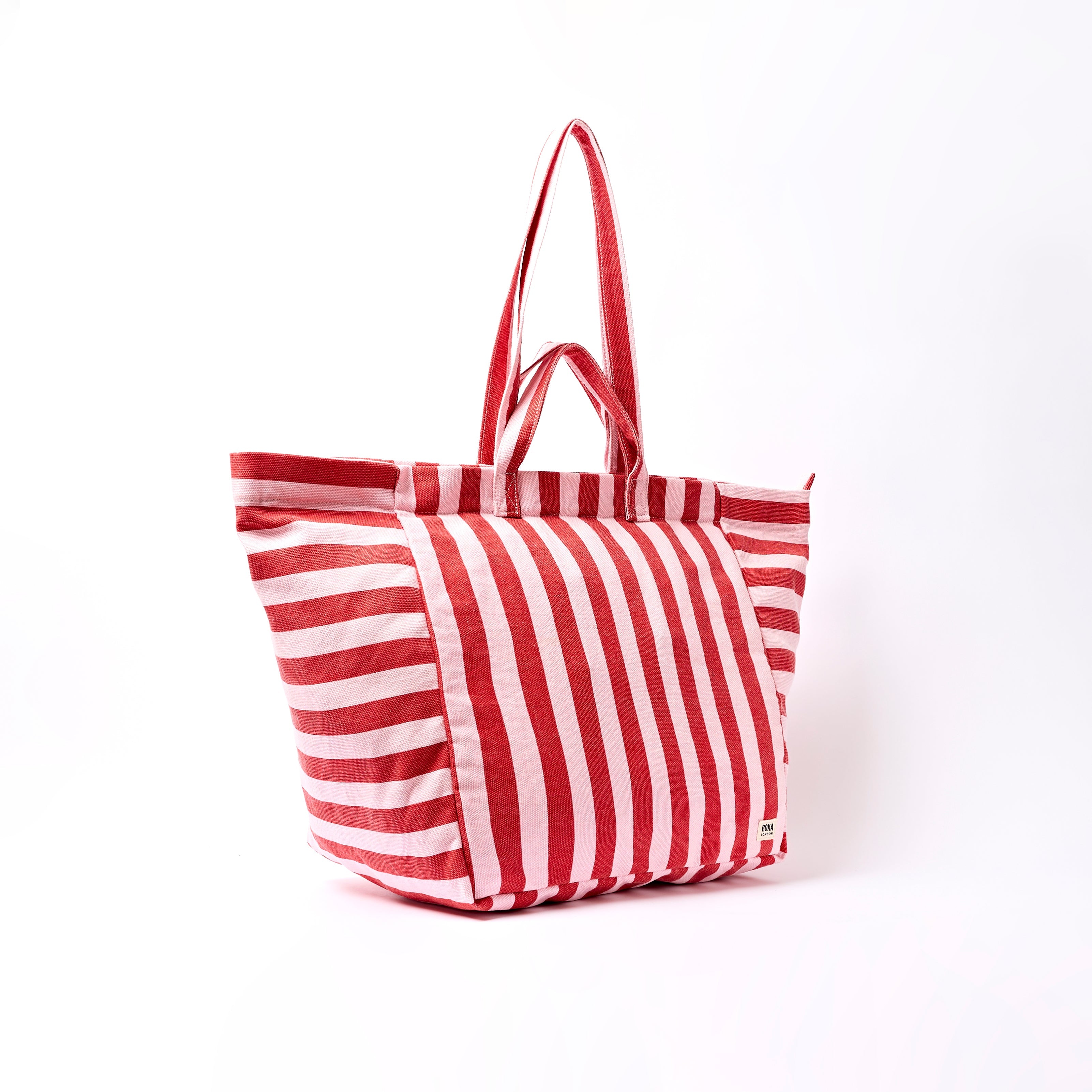 ROKA London - Marylebone L toteväska #Färg_Strawberry_Stripe