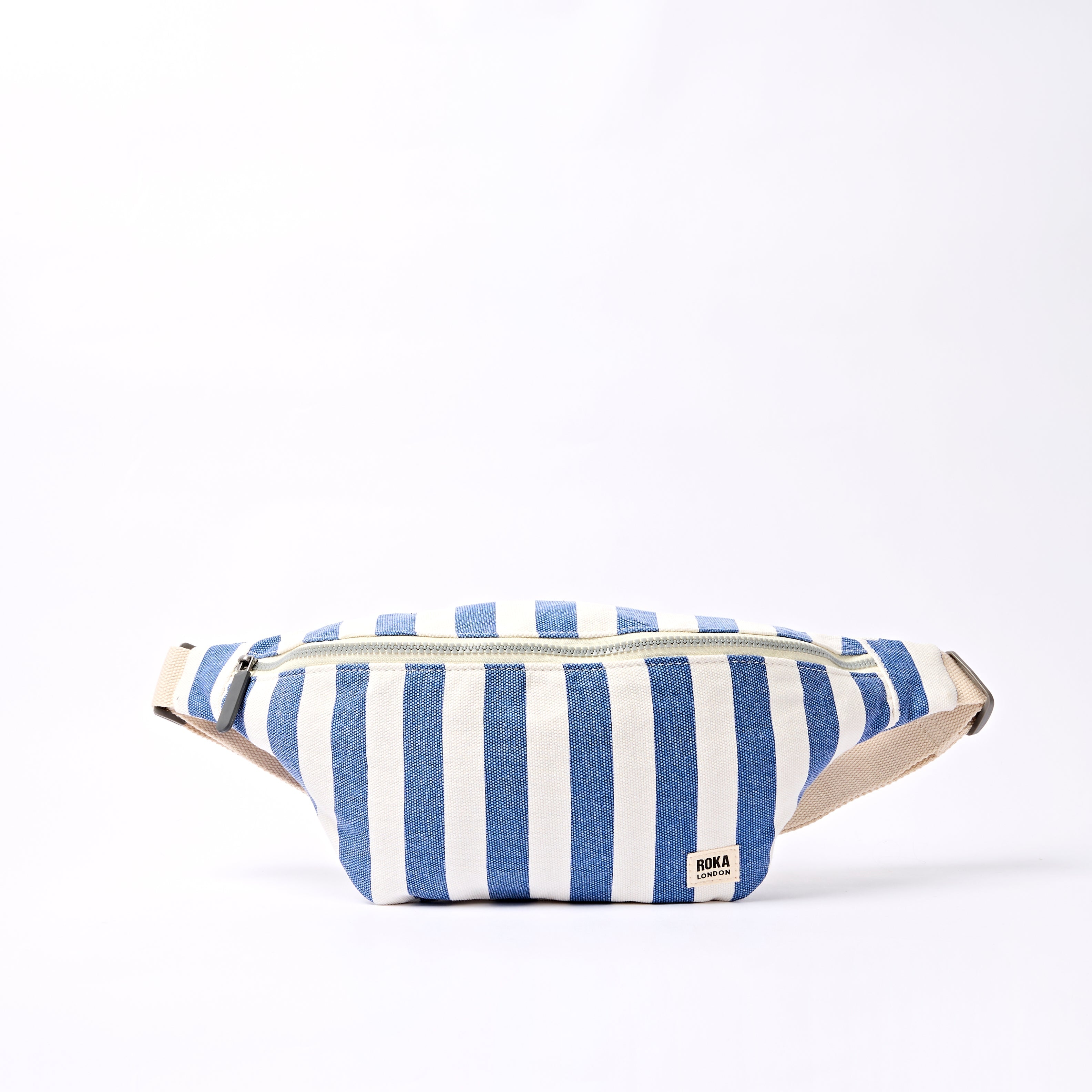 ROKA London - Mill Hill S crossbody-väska #Färg_Denim_Stripe