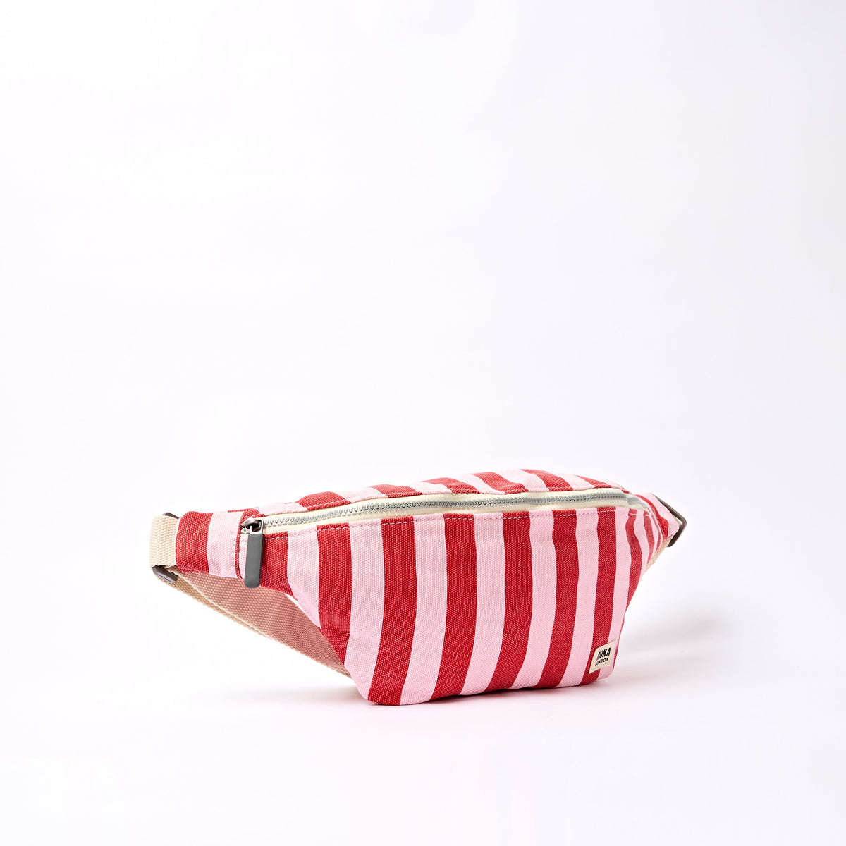 ROKA London - Mill Hill S crossbody-väska #Färg_Strawberry_Stripe