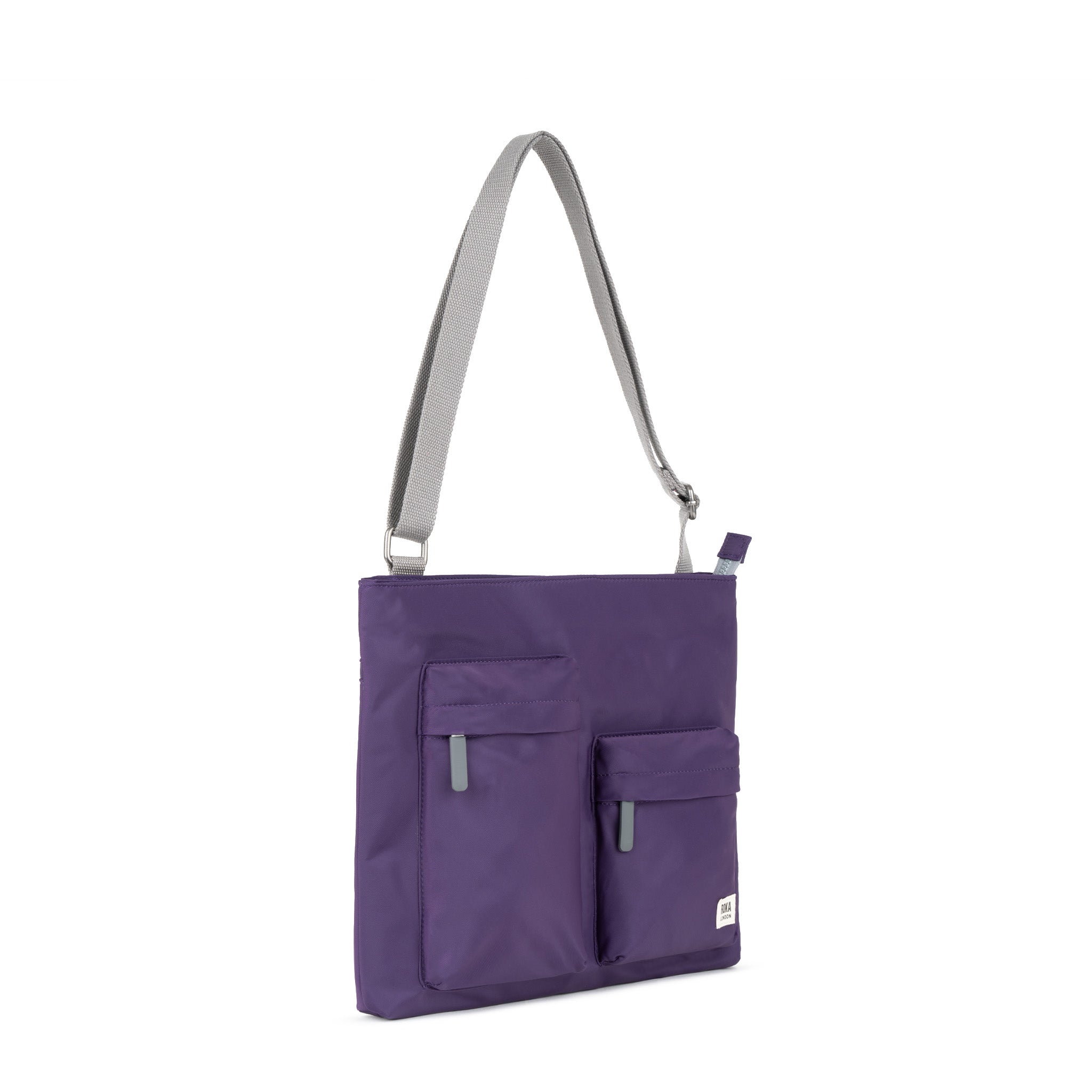 ROKA London - Moorgate M messengerväska #Färg_Majestic_Purple