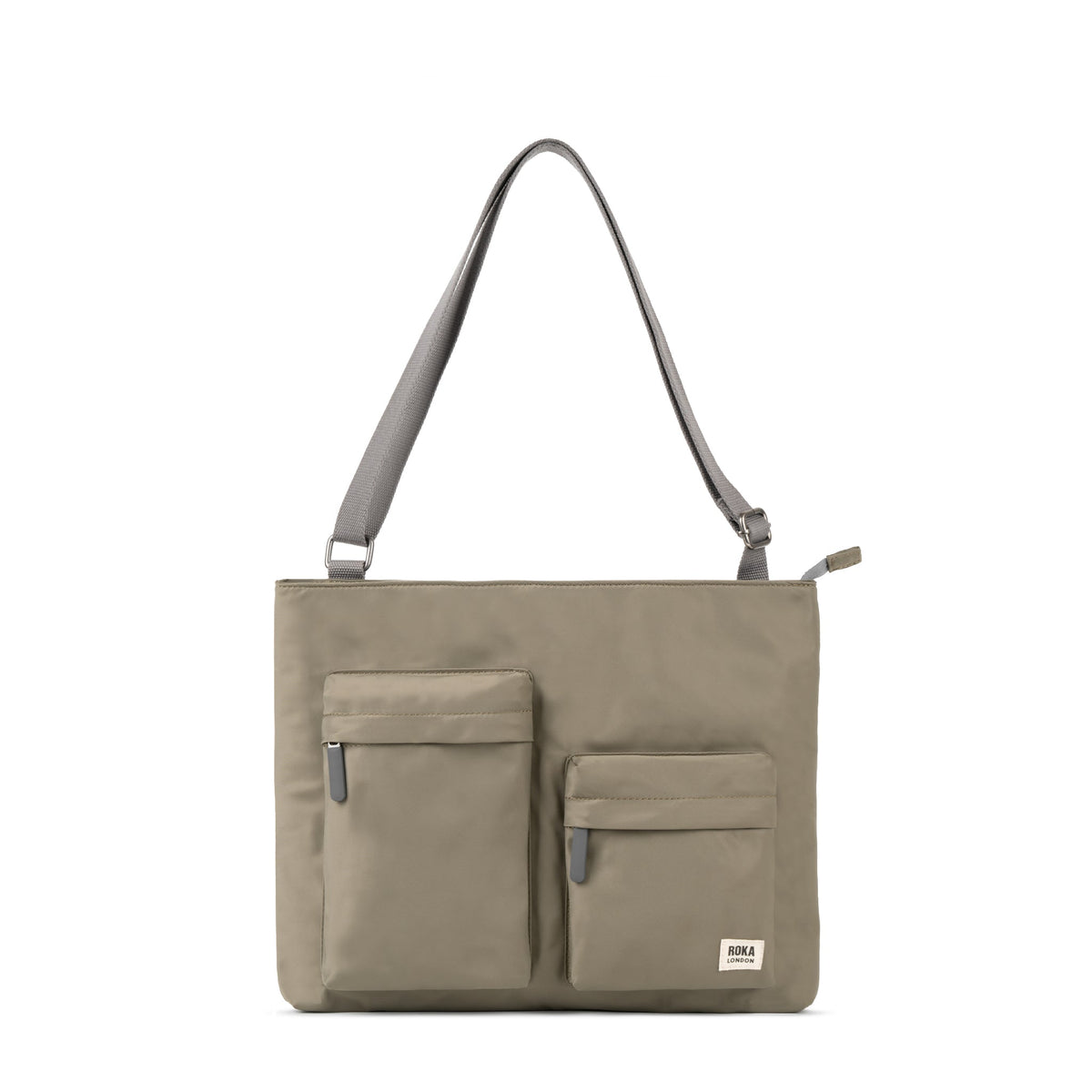 ROKA London - Moorgate M messengerväska #Färg_Taupe