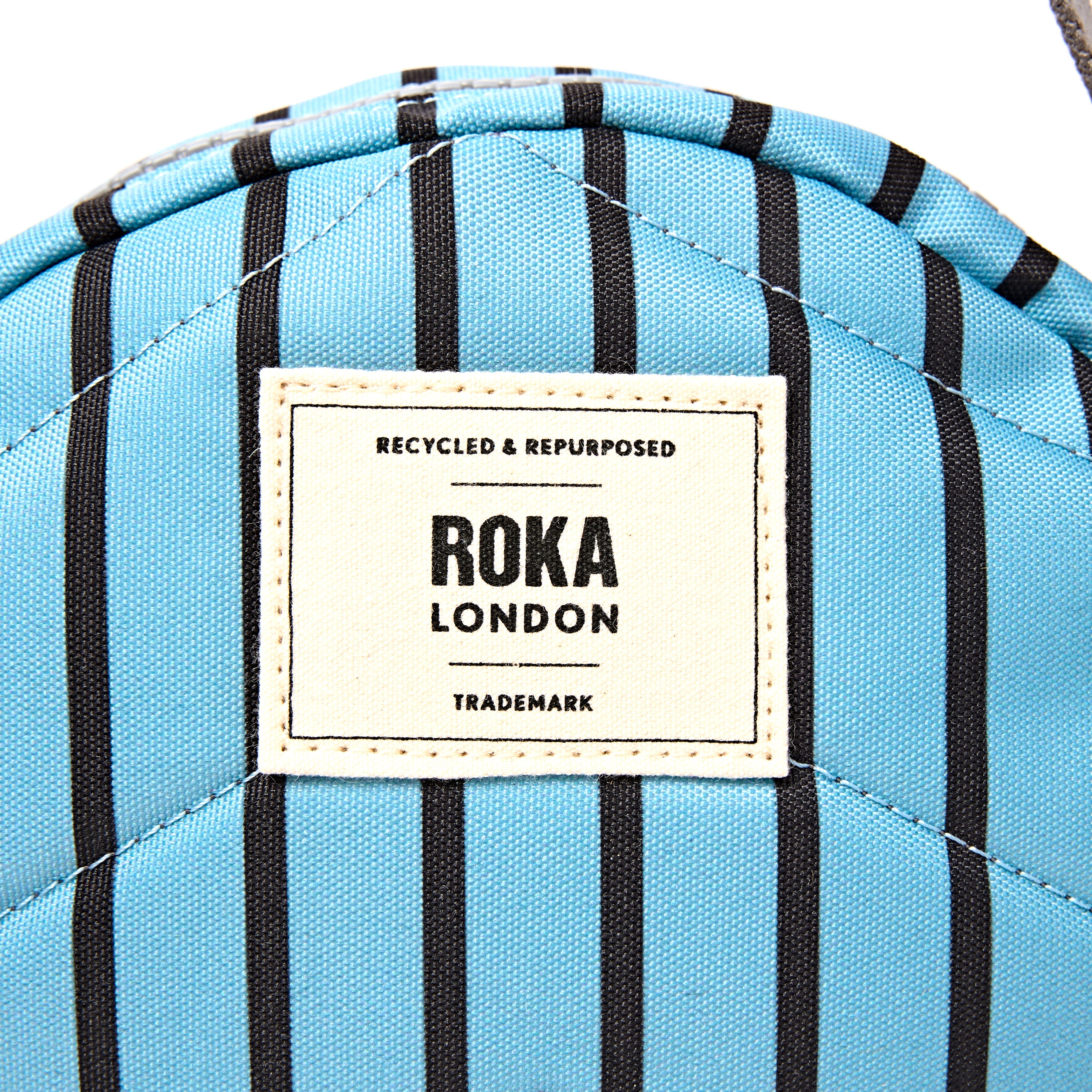 ROKA London - Paddington S crossbody-väska #Färg_Blue_Stripe