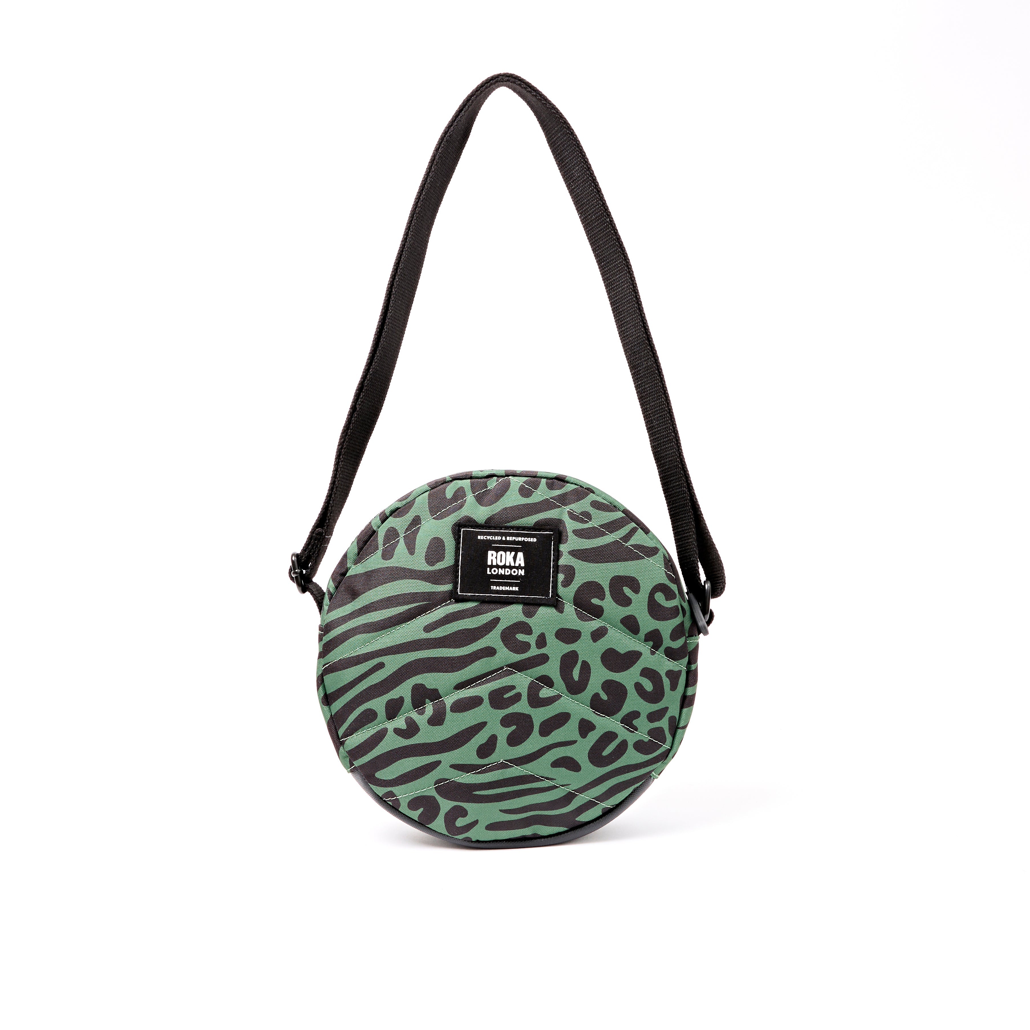 ROKA London - Paddington S crossbody-väska #Färg_Mixed_Animal_Artichoke