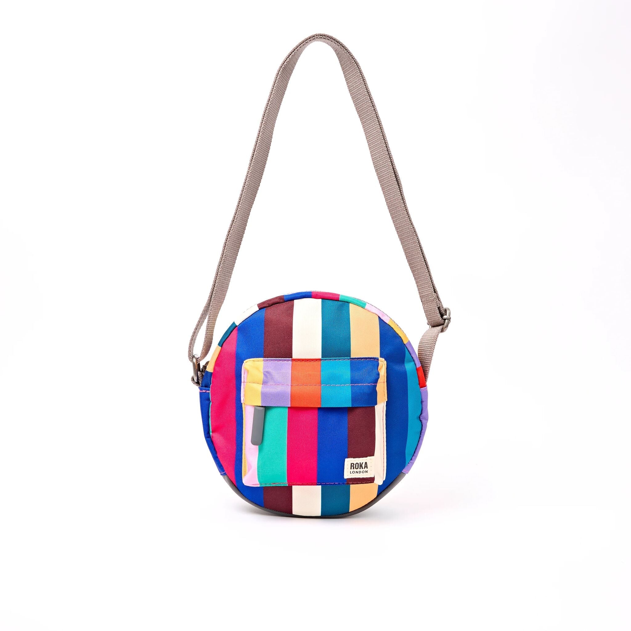 ROKA London - Paddington S crossbody-väska #Färg_Wide_Multi_Stripe
