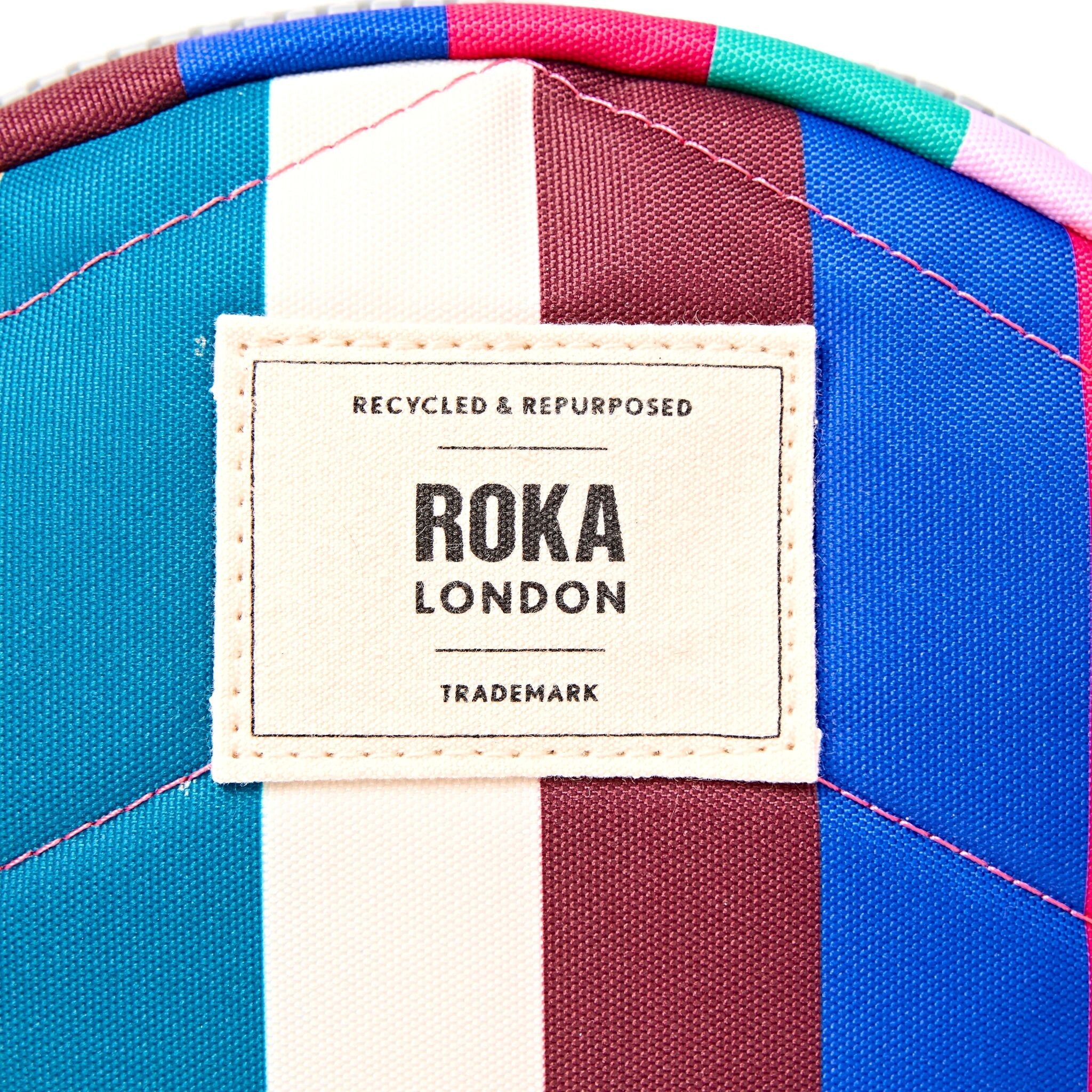 ROKA London - Paddington S crossbody-väska #Färg_Wide_Multi_Stripe