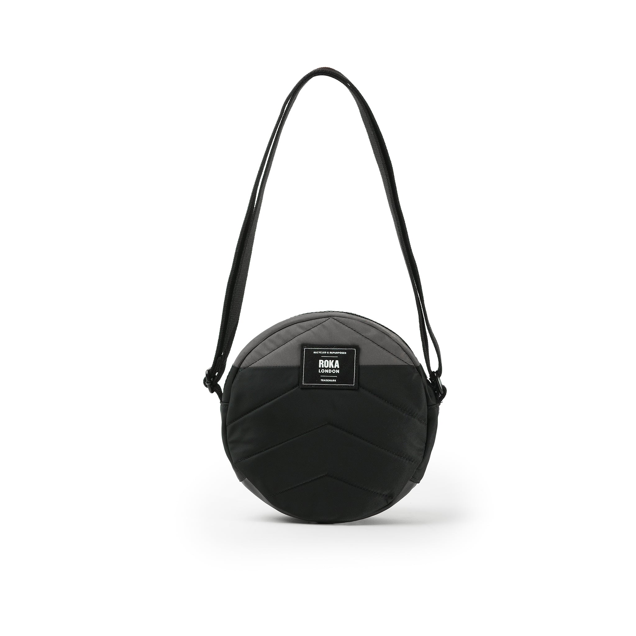 ROKA London - Paddington S Paddington crossbody-väska Creative Waste #Färg_Black/Graphite