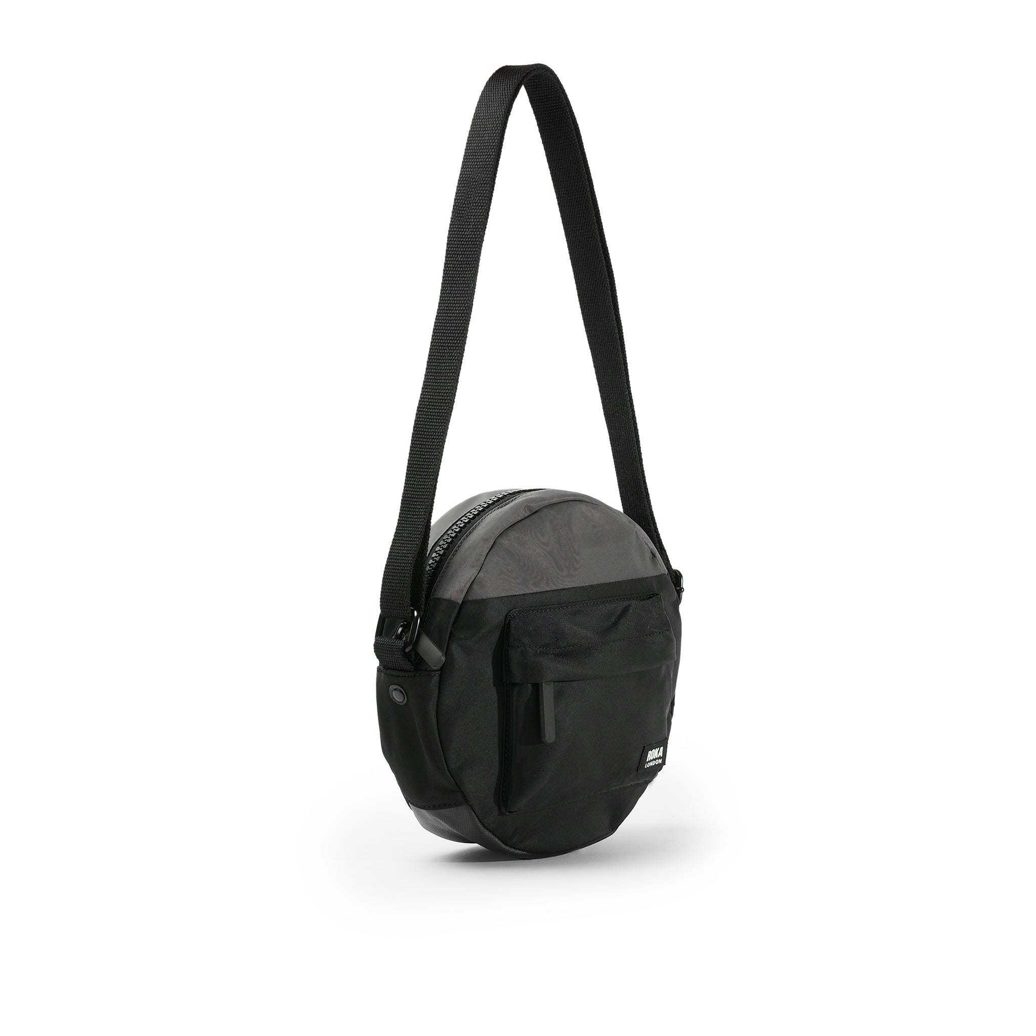 ROKA London - Paddington S Paddington crossbody-väska Creative Waste #Färg_Black/Graphite