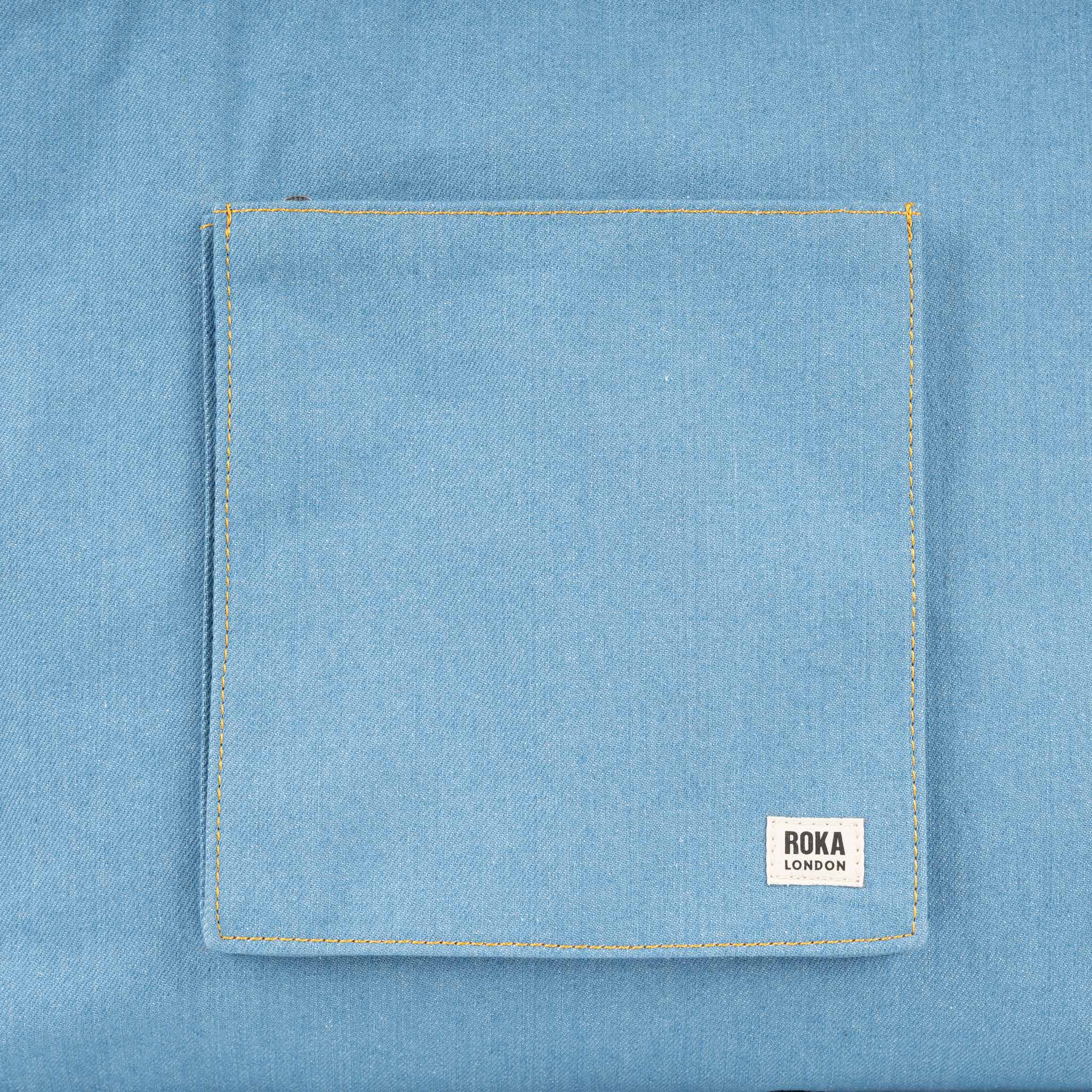 ROKA London - Portobello L toteväska #Färg_Light_Wash_Denim