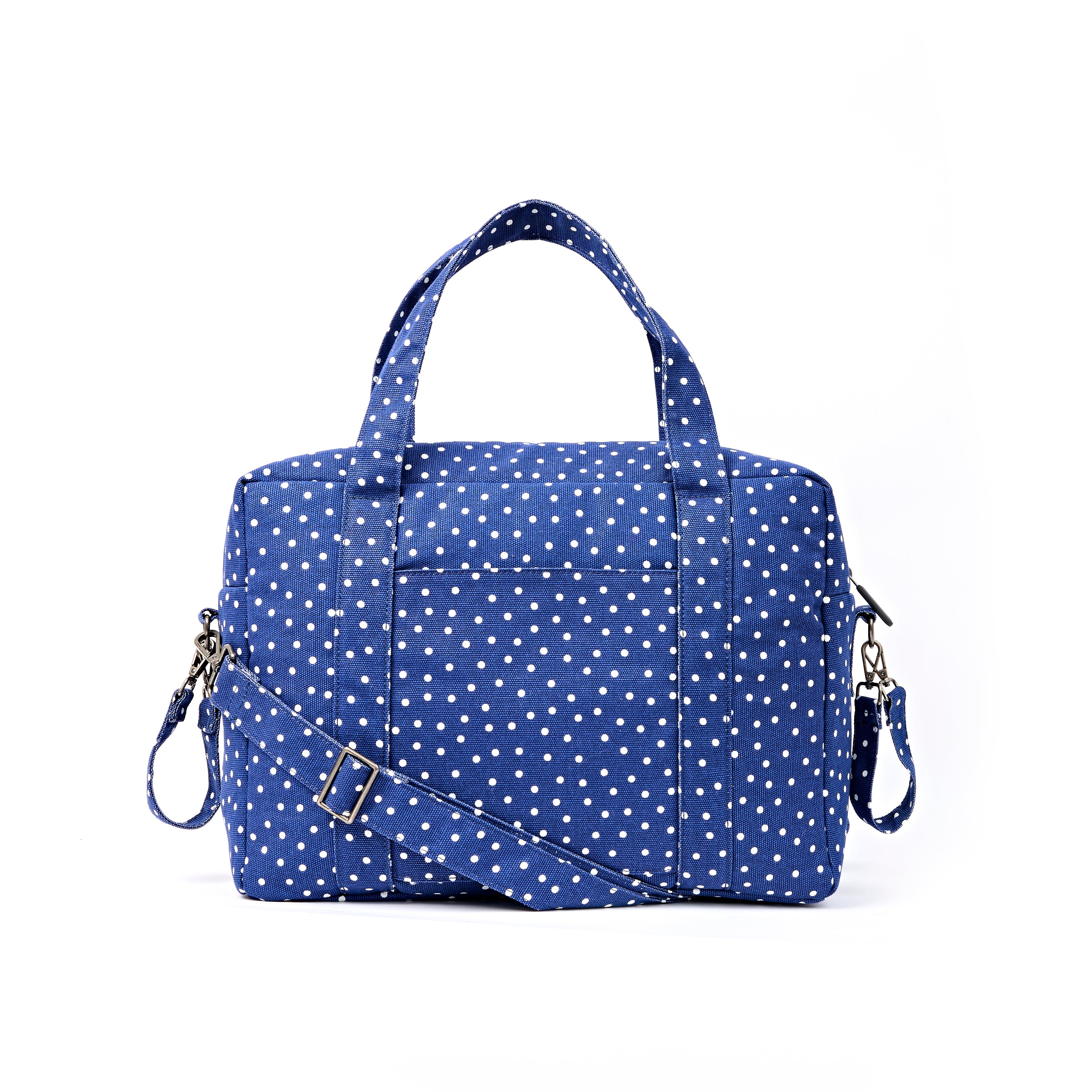 ROKA London - Somerset L axelväska #Färg_Navy_Polka