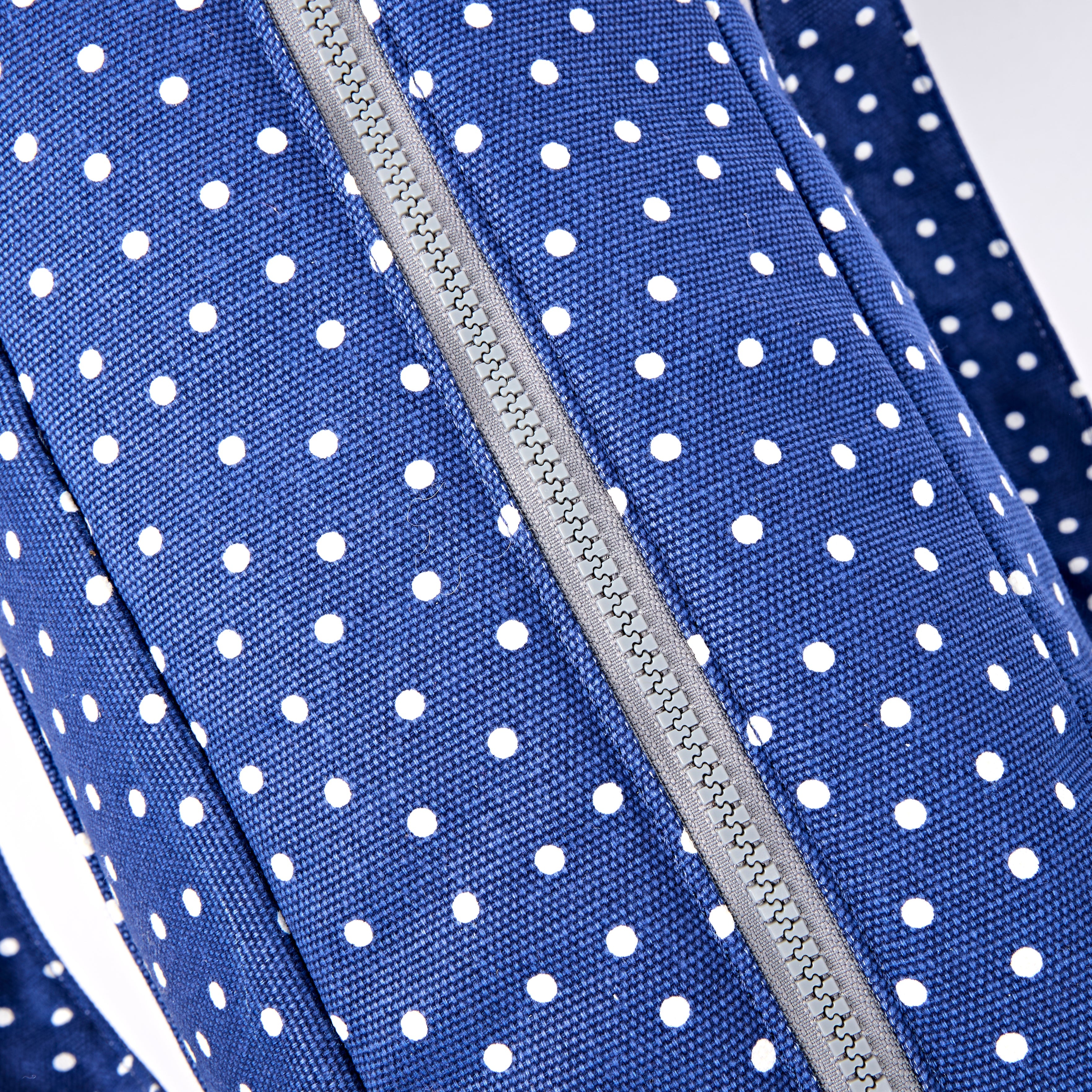 ROKA London - Somerset L axelväska #Färg_Navy_Polka