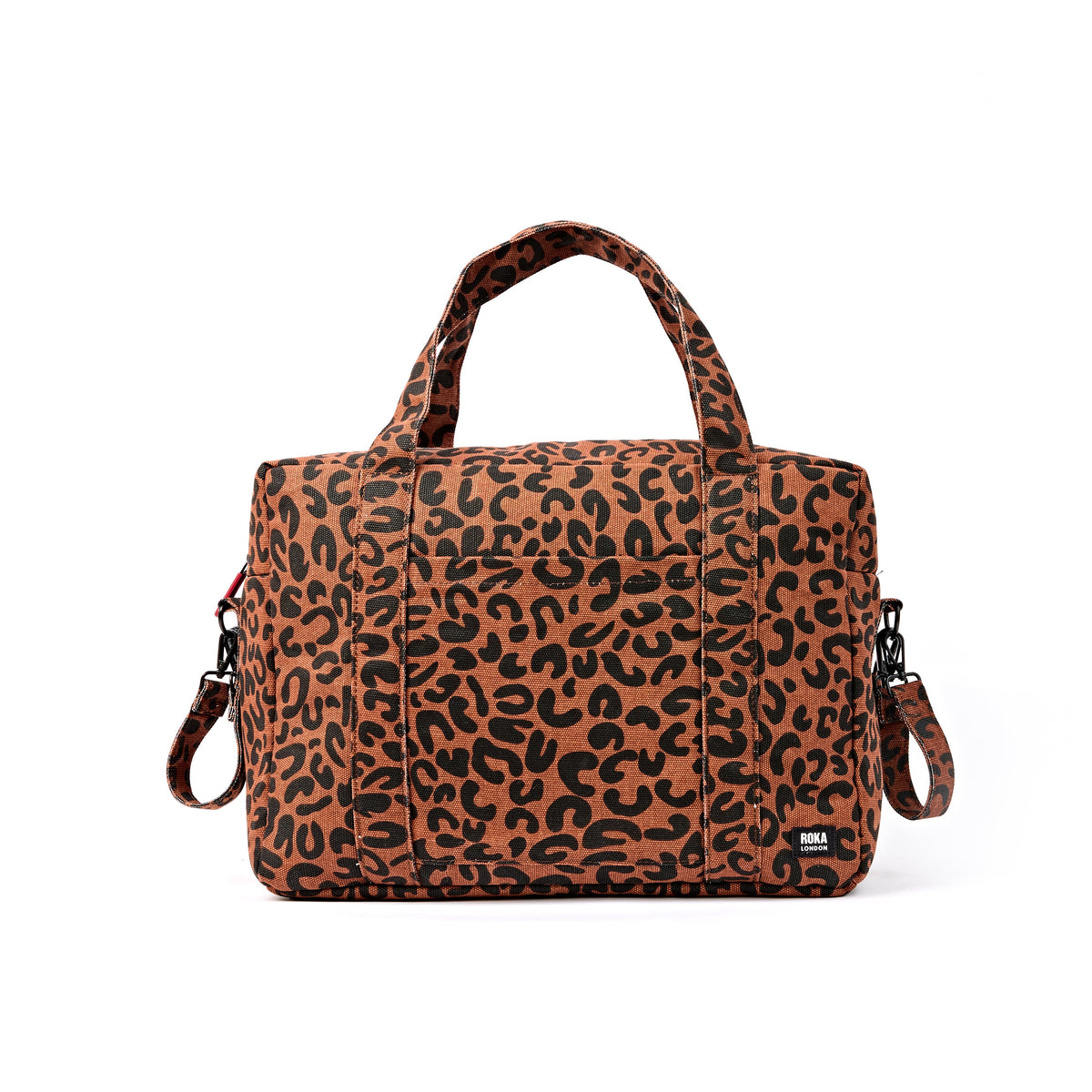 ROKA London - Somerset L axelväska #Färg_Scarlet_Leopard