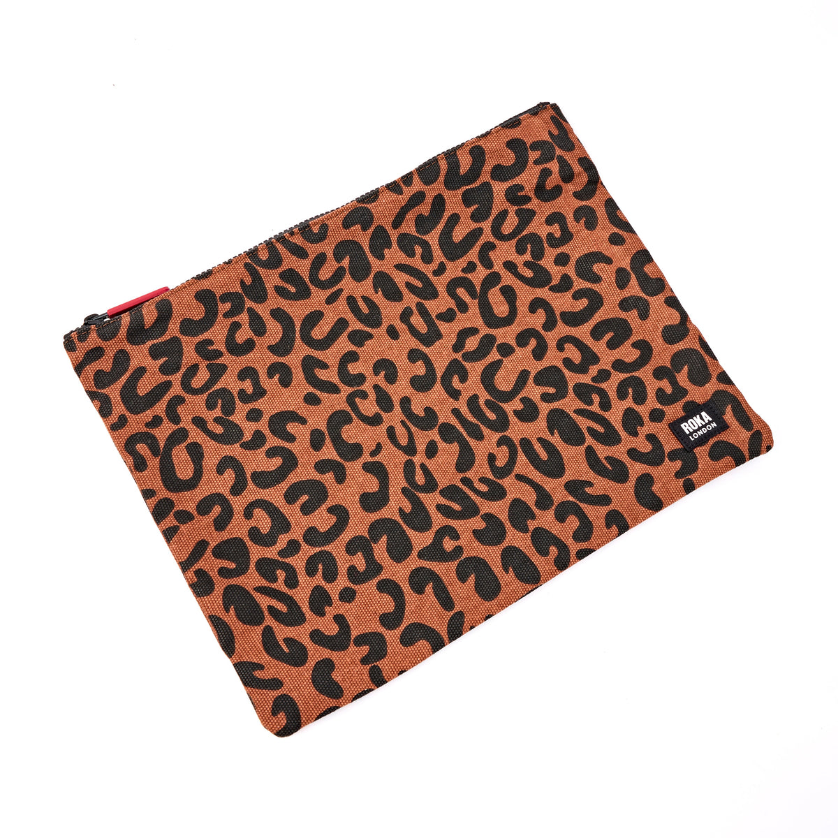 ROKA London - Somerset L axelväska #Färg_Scarlet_Leopard