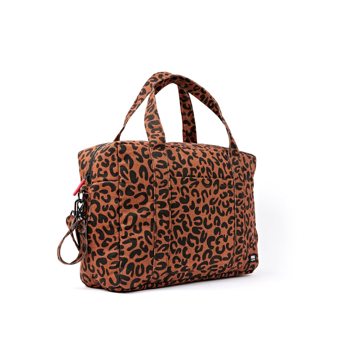 ROKA London - Somerset L axelväska #Färg_Scarlet_Leopard