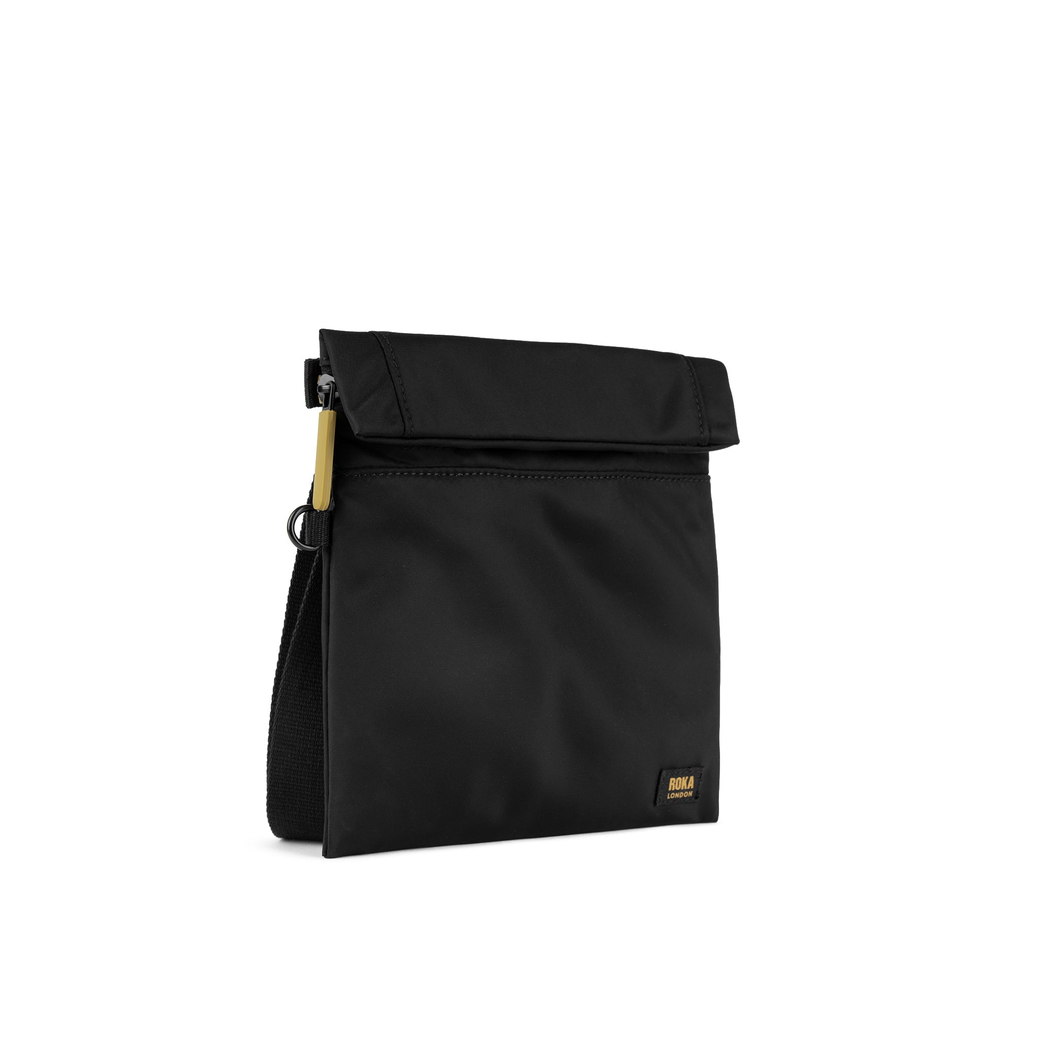ROKA London - Stratford S Stratford crossbody-väska Gold Label #Färg_Black