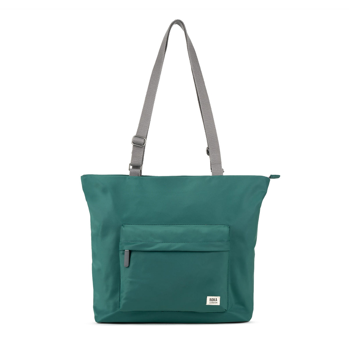 ROKA London - Trafalgar M toteväska #Färg_Teal_Recycled_Nylon