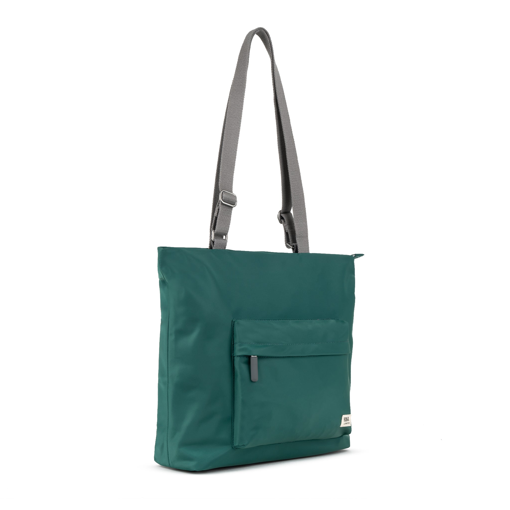 ROKA London - Trafalgar M toteväska #Färg_Teal_Recycled_Nylon