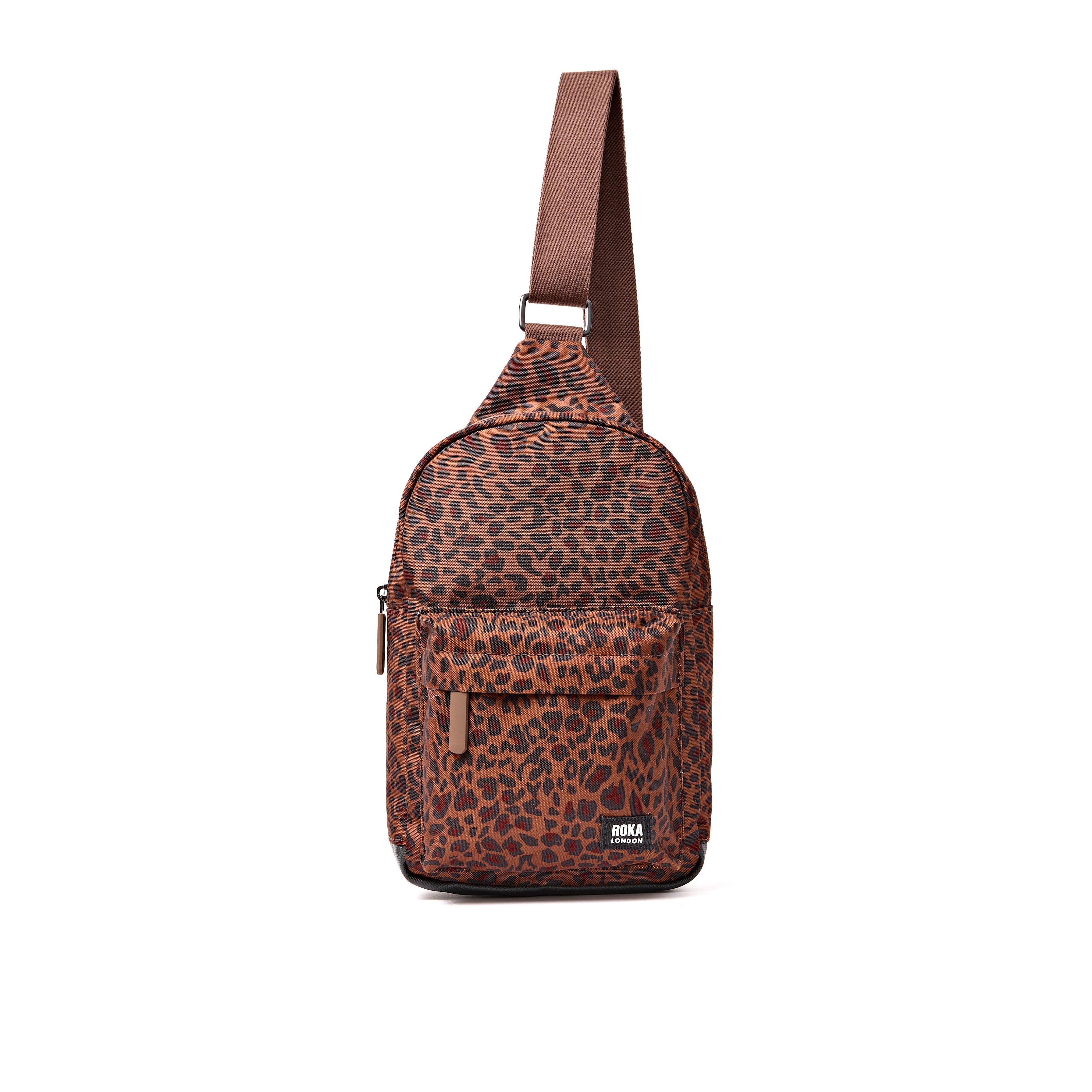 ROKA London - Willesden L slingväska #Färg_Mini_Leopard