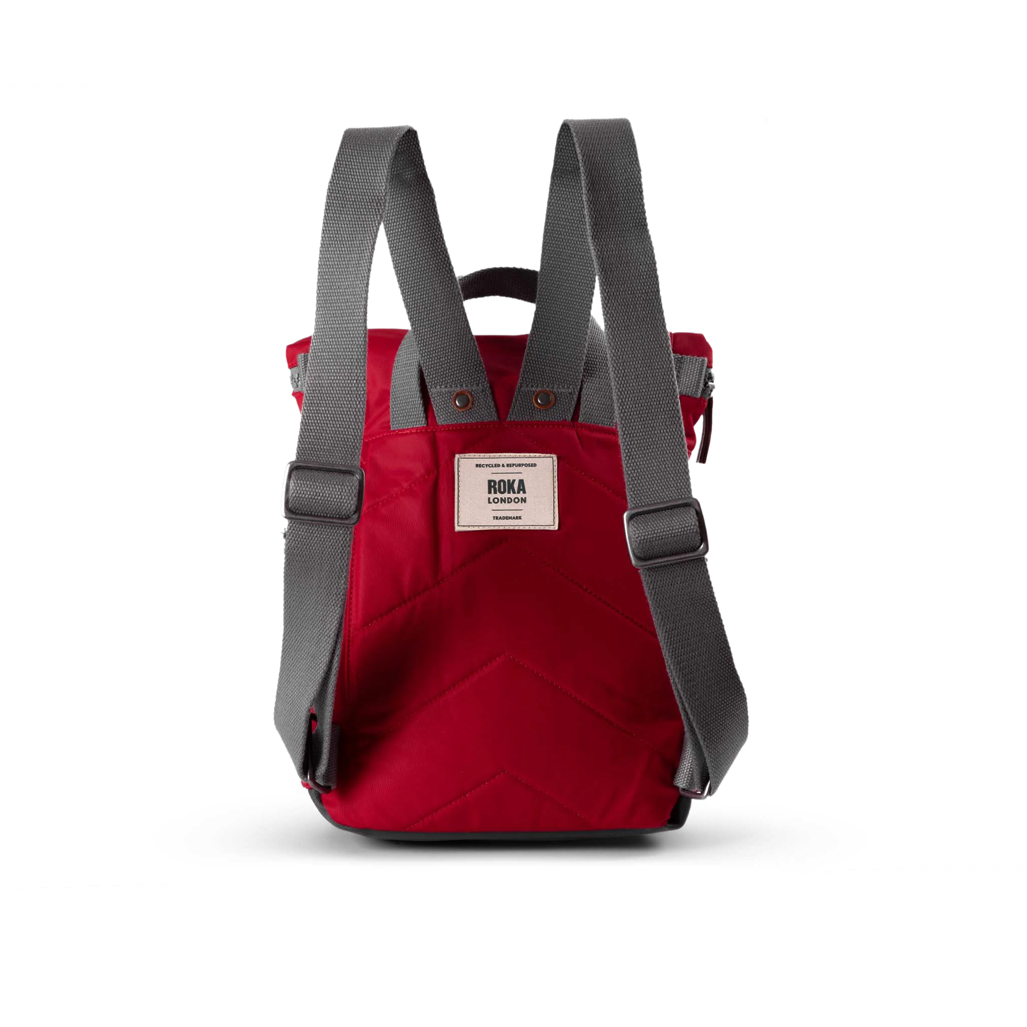 ROKA London - Canfield S rolltop-ryggsäck #Färg_Cranberry