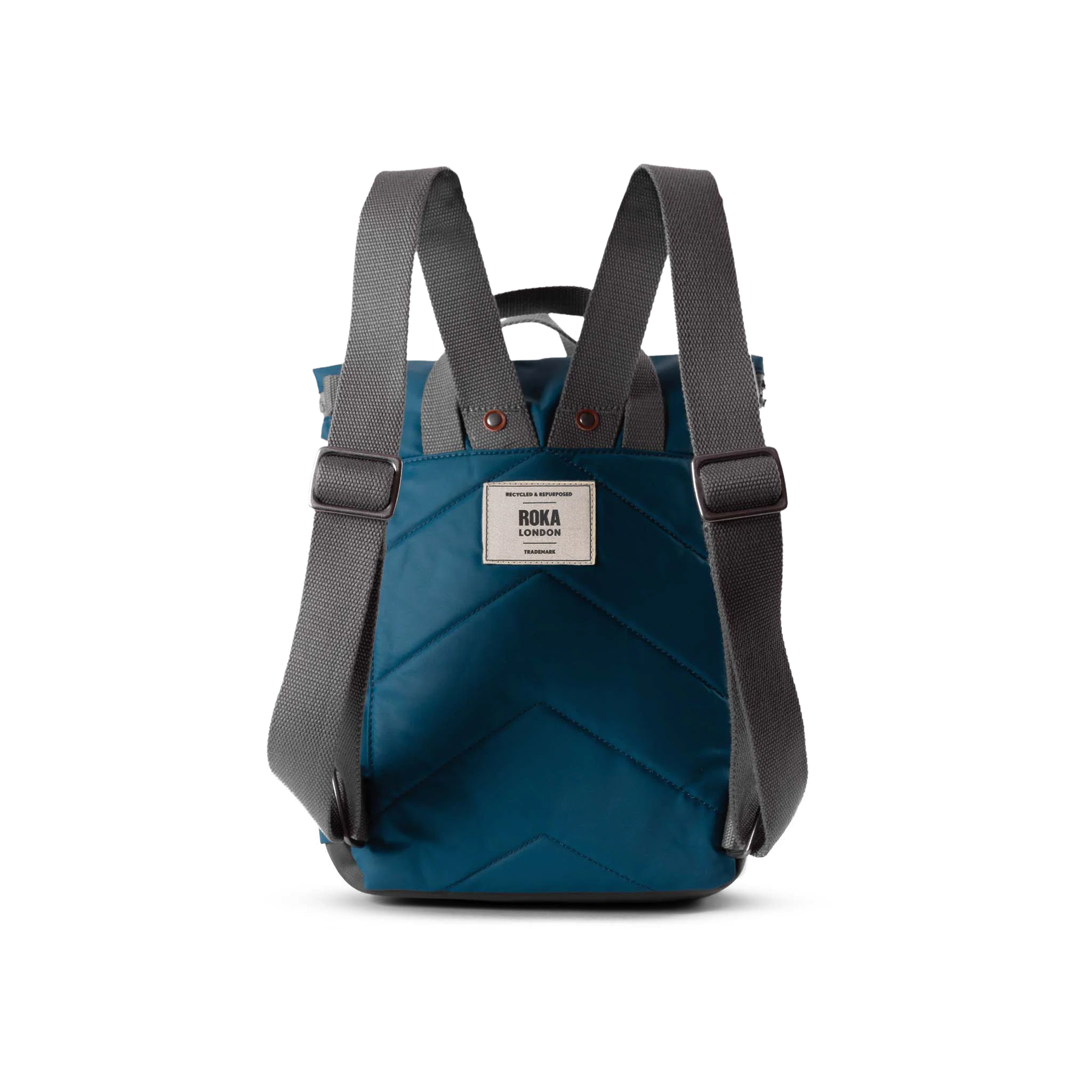 ROKA London - Canfield S rolltop-ryggsäck #Färg_Marine